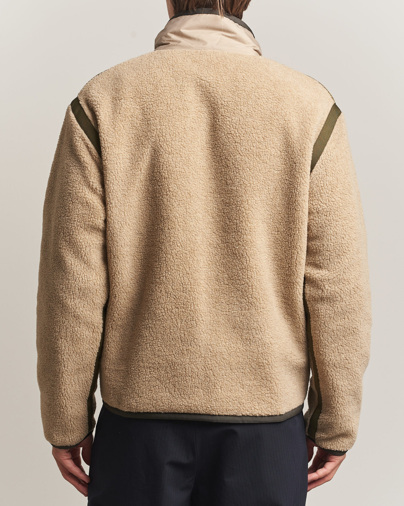 Uomini | Maglieria | Moncler Grenoble | Sherpa Zip Cardigan Beige/Green