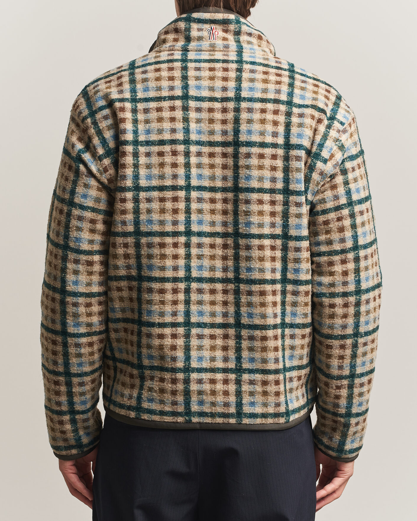 Uomini | Maglieria | Moncler Grenoble | Sherpa Zip Cardigan Beige/Green