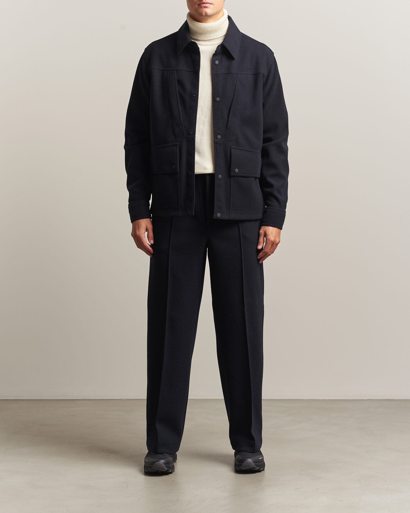 Uomini | Giacche | Moncler Grenoble | Brushed Shirt Jacket Navy