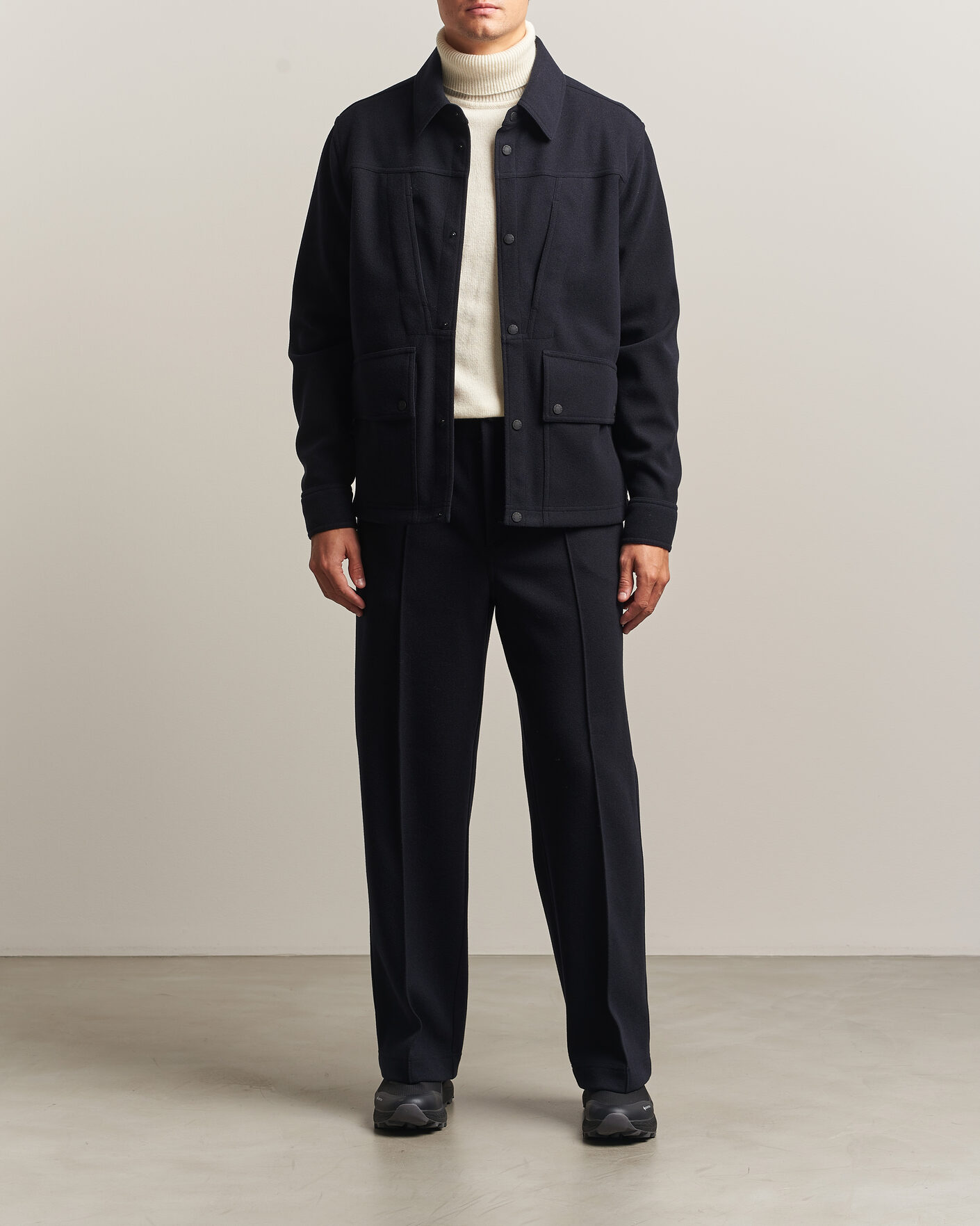 Uomini | Pantaloni | Moncler Grenoble | Brushed Pants Navy