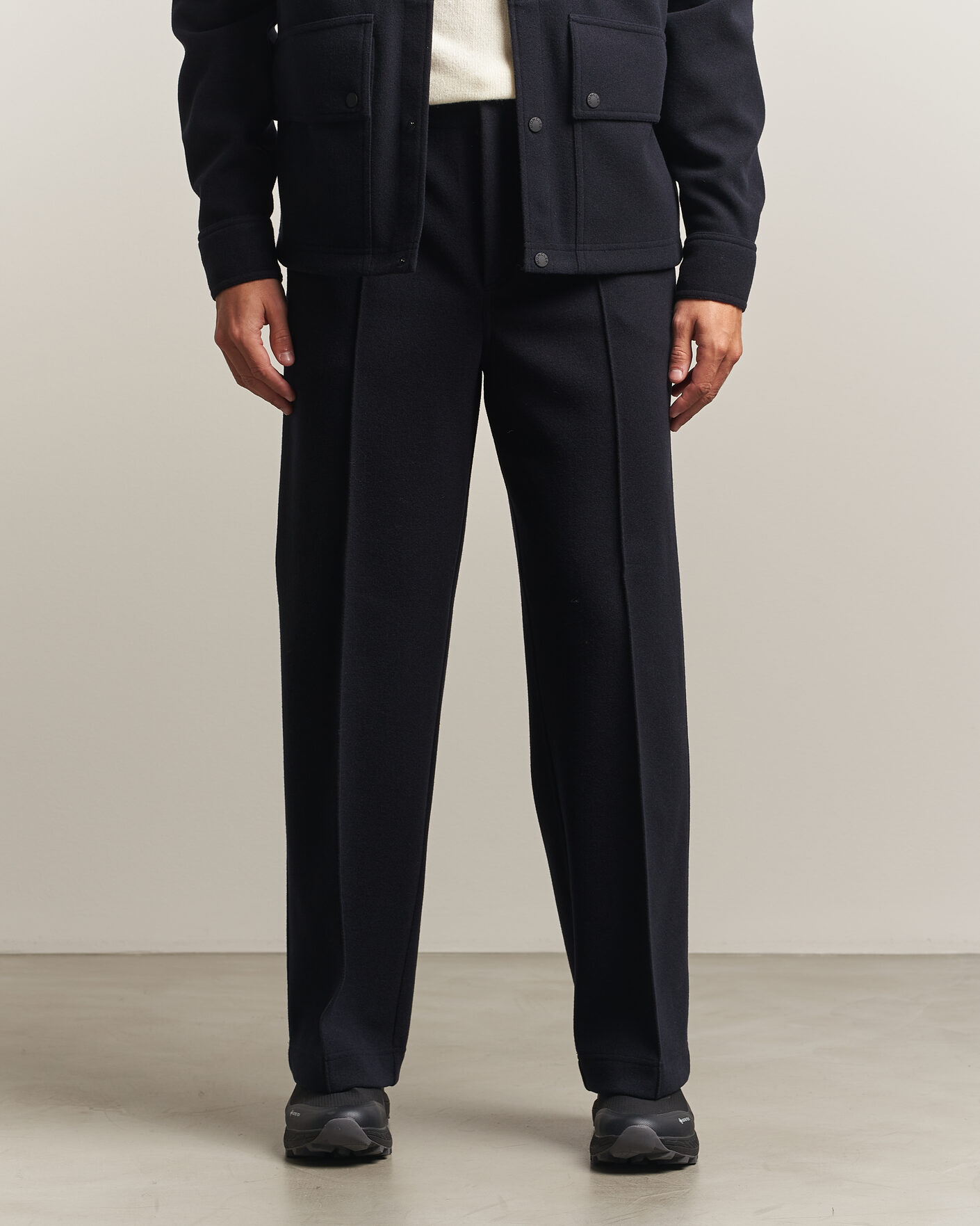 Uomini | Pantaloni | Moncler Grenoble | Brushed Pants Navy