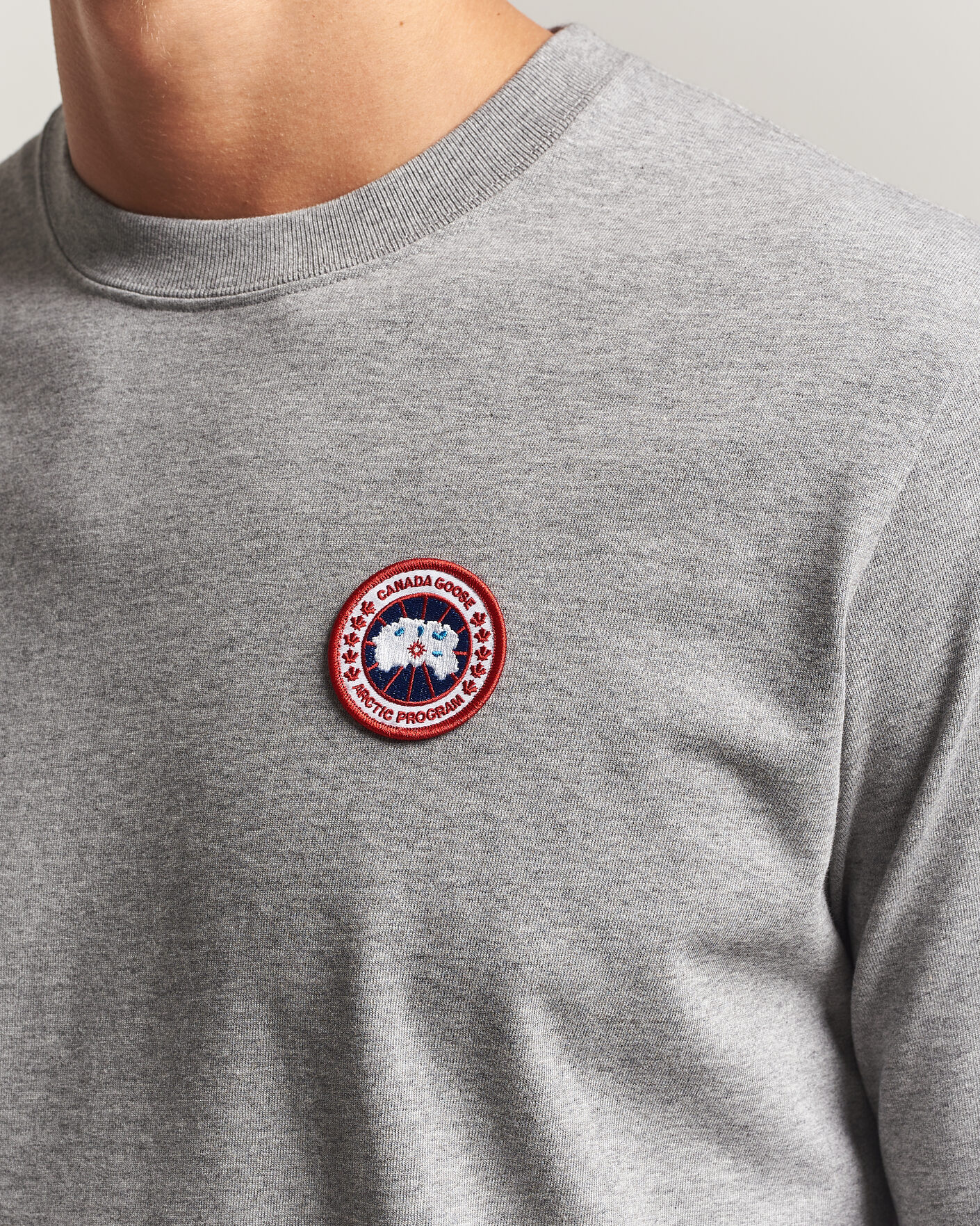 Uomini | T-shirt | Canada Goose | Vantage Long Sleeve T-Shirt Stone Heather