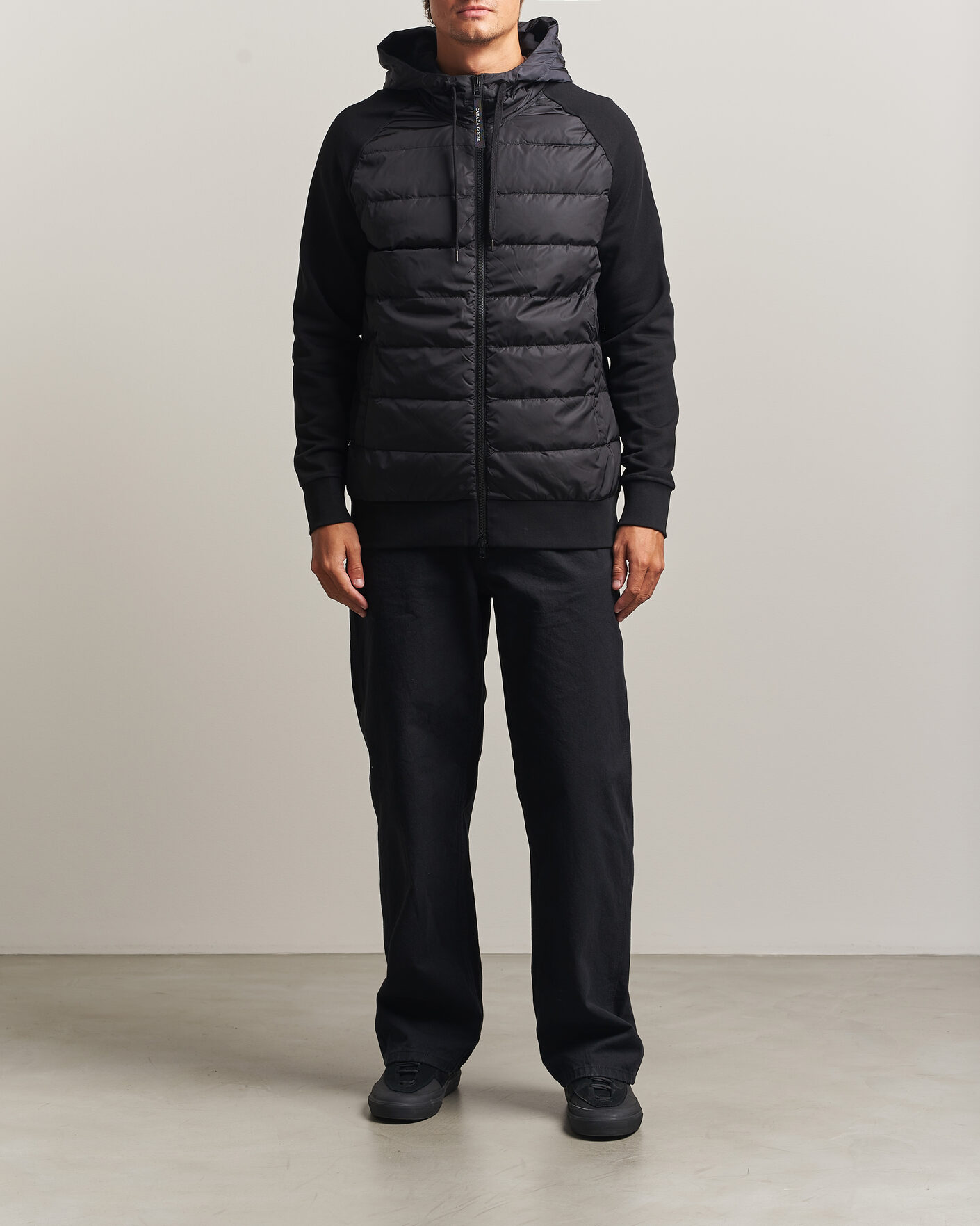Uomini | Giacche | Canada Goose | Hybridge Huron Full Zip Hoody Black