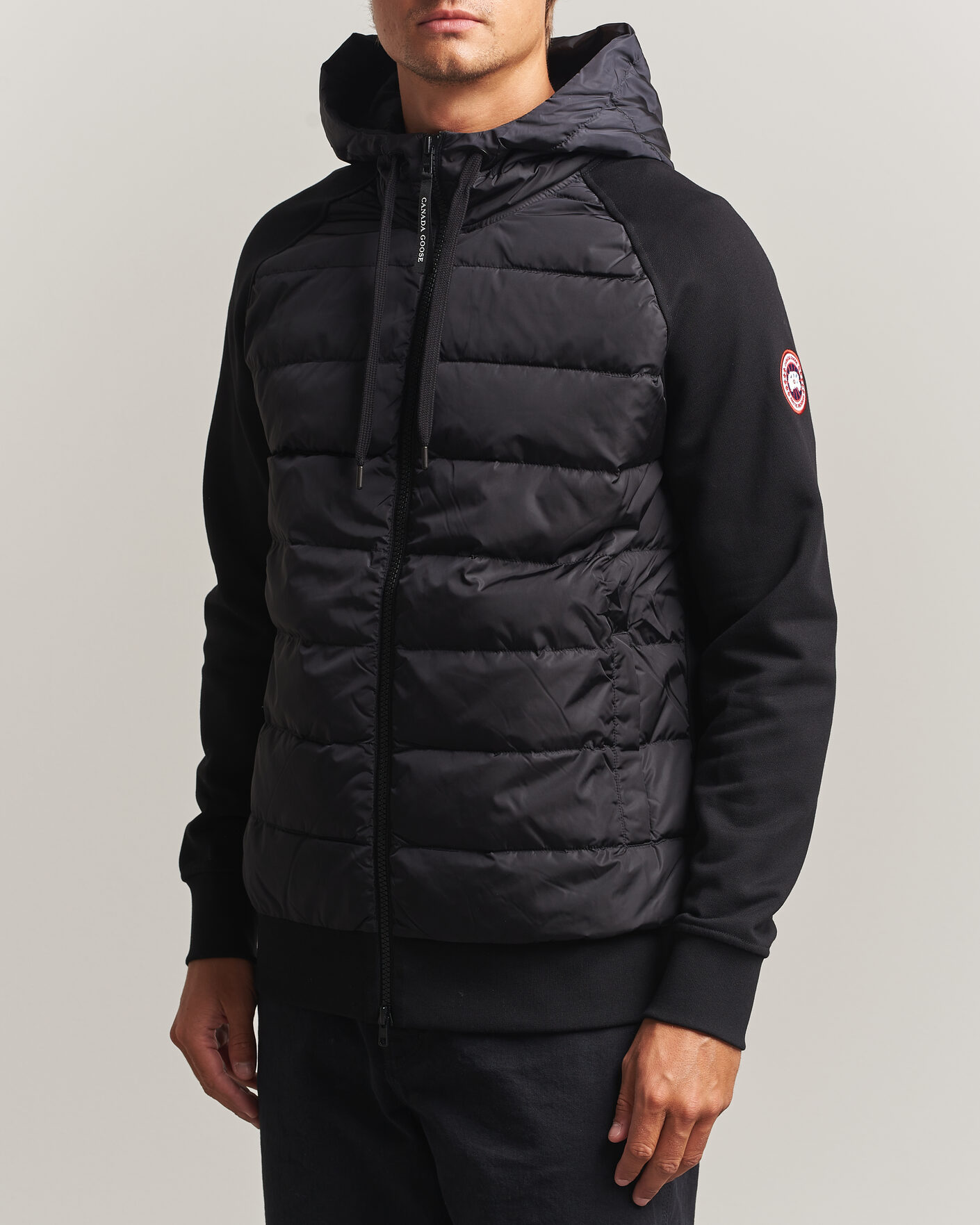 Uomini | Giacche | Canada Goose | Hybridge Huron Full Zip Hoody Black