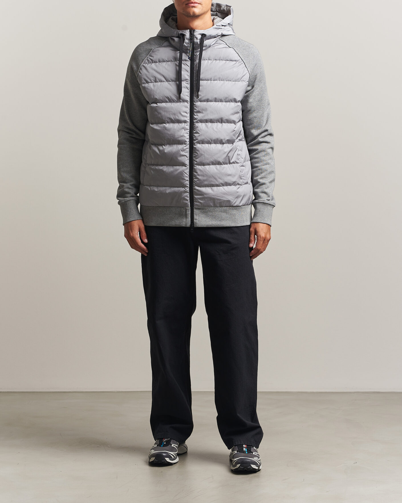 Uomini | Giacche | Canada Goose | Hybridge Huron Full Zip Hoody Stone Heather