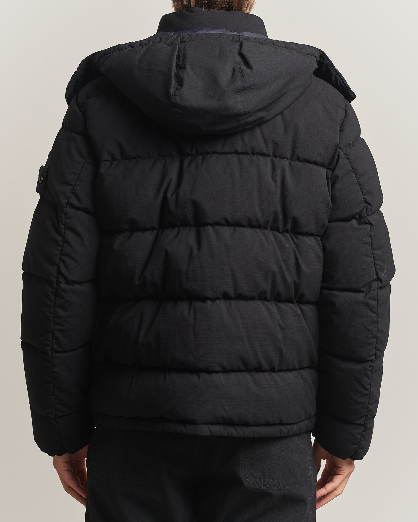 Uomini | Giacche | Stone Island | Ghost Wool Ripstop Down Jacket Black
