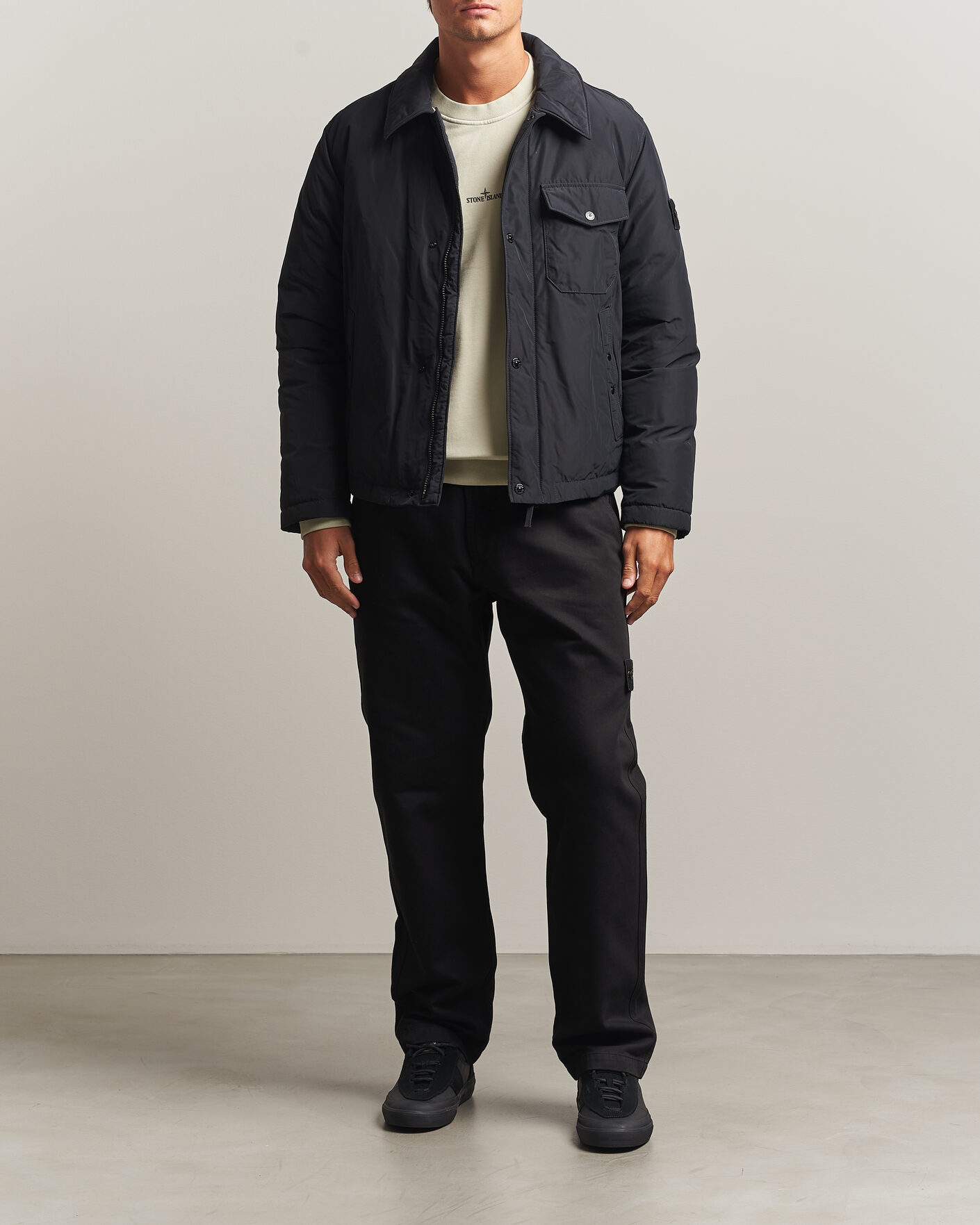 Uomini | Giacche | Stone Island | Micro Twill Padded Jacket Black