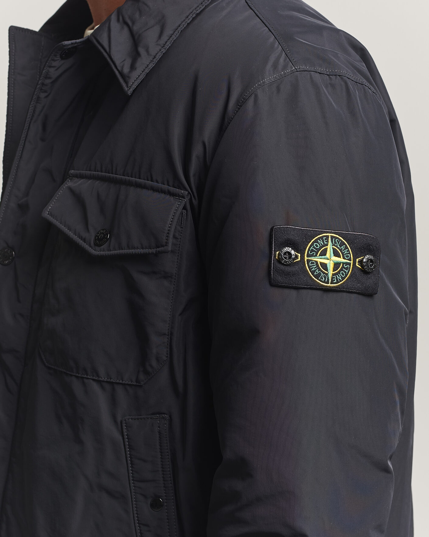 Uomini | Giacche | Stone Island | Micro Twill Padded Jacket Black