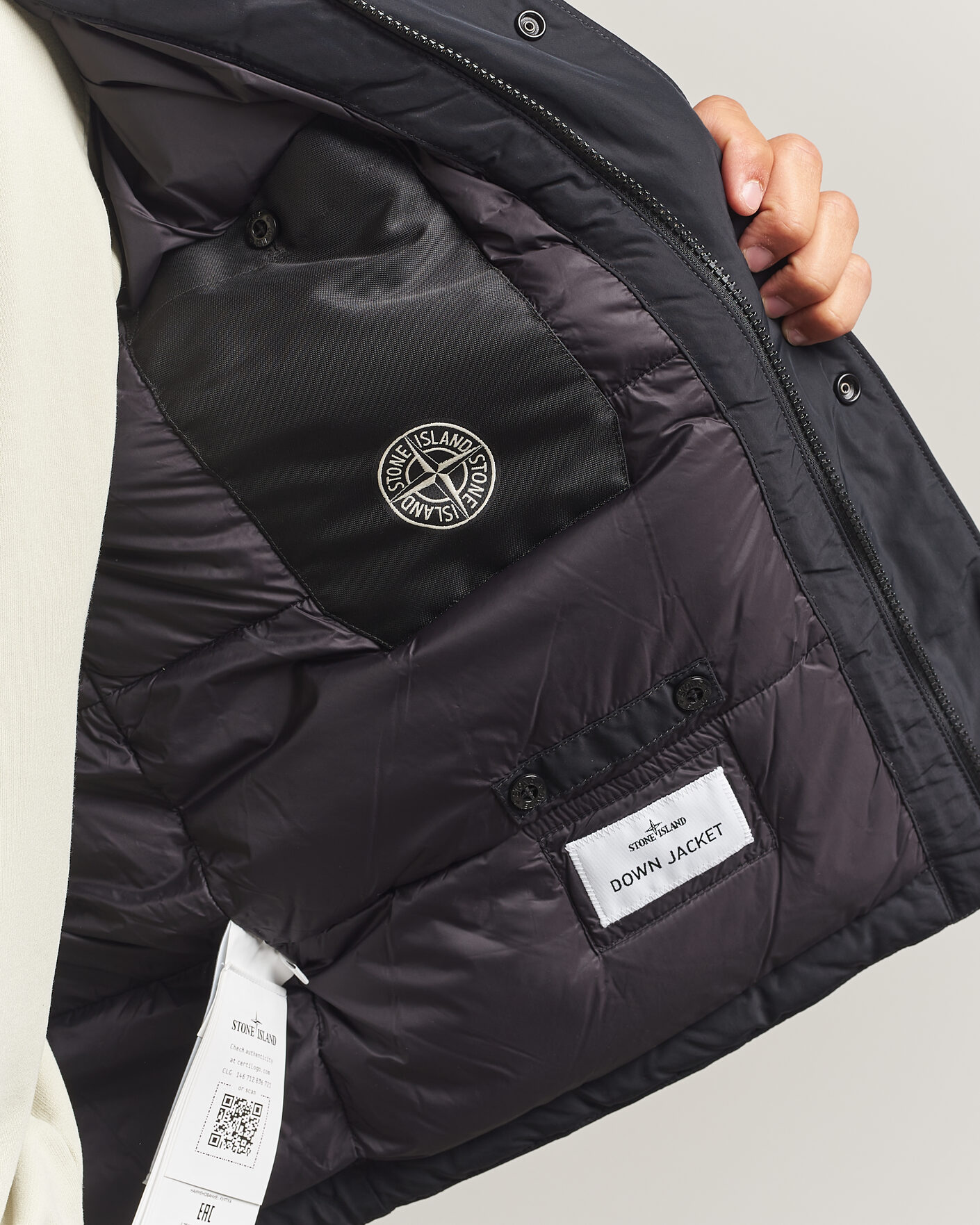 Uomini | Giacche | Stone Island | Micro Twill Padded Jacket Black