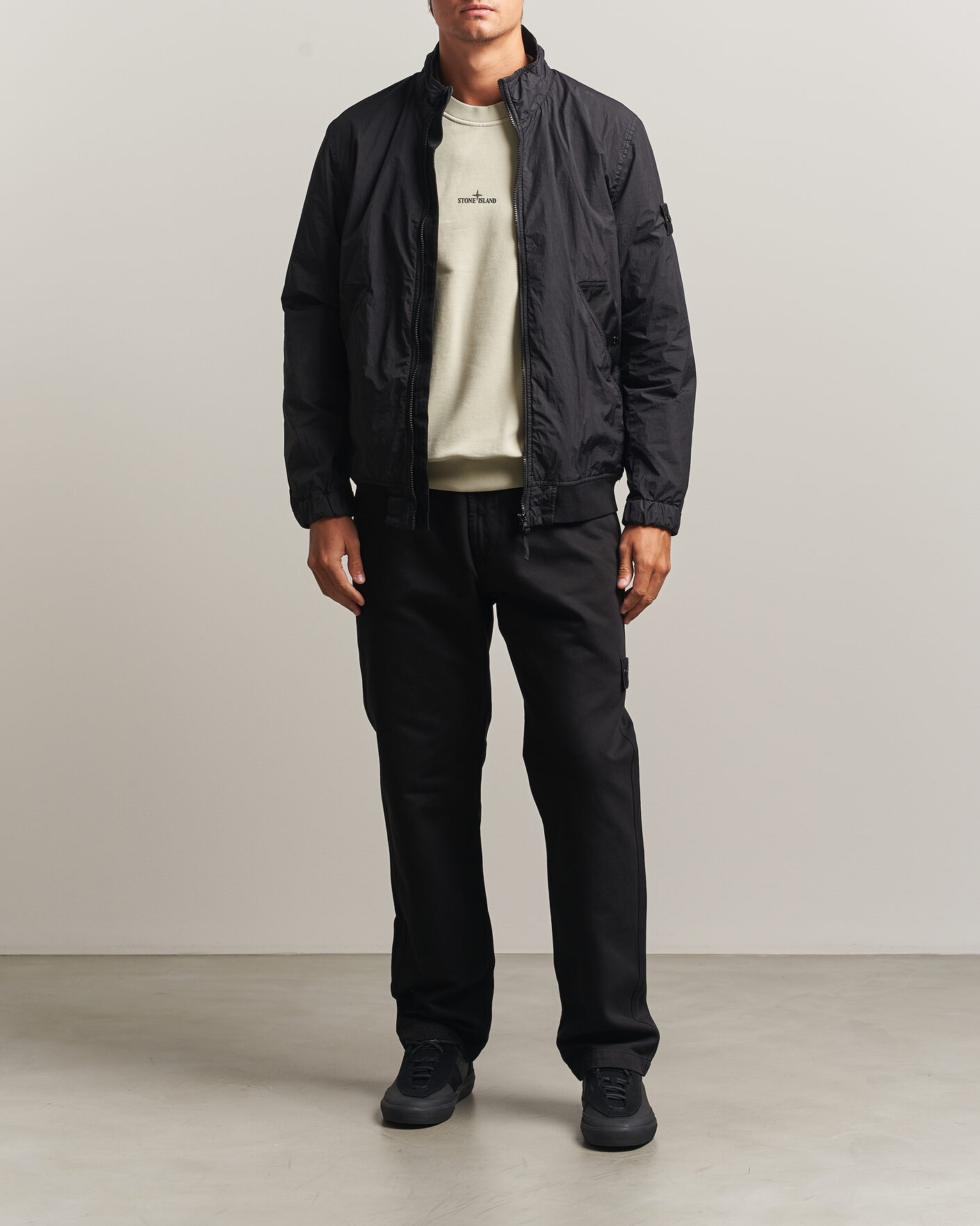 Uomini | Giacche | Stone Island | Crinkle Reps Jacket Black