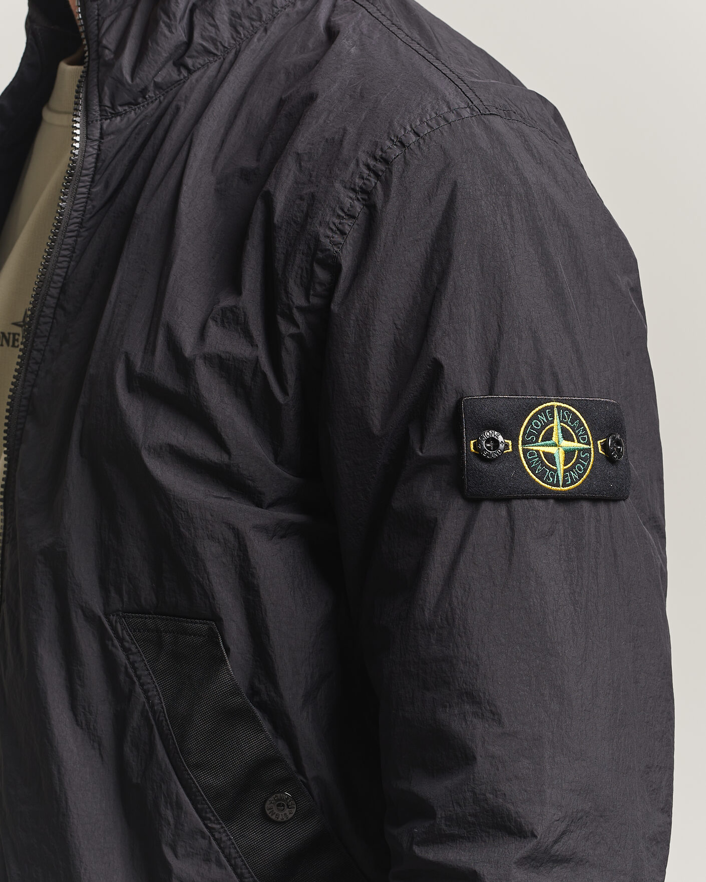 Uomini | Giacche | Stone Island | Crinkle Reps Jacket Black