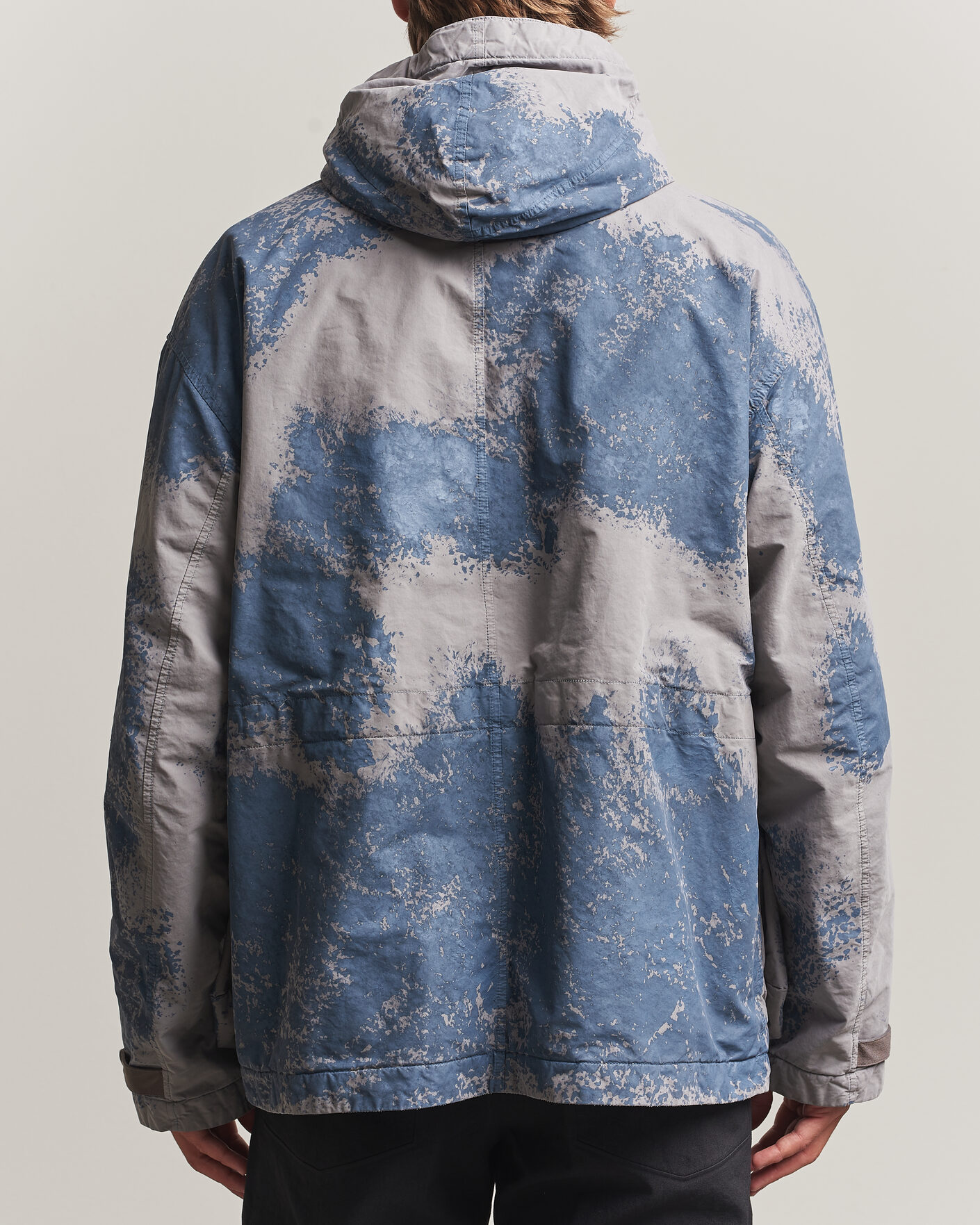 Uomini | Giacche | Stone Island | Hand Painted David Light TC Short Parka Grey