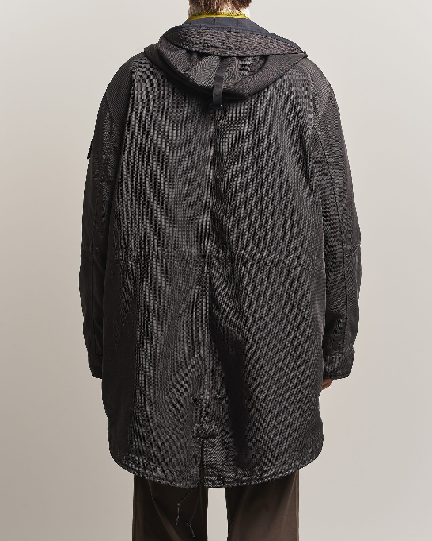 Uomini | Giacche | Stone Island | Dense Oxford Nylon TC Fishtail Parka Lead Grey