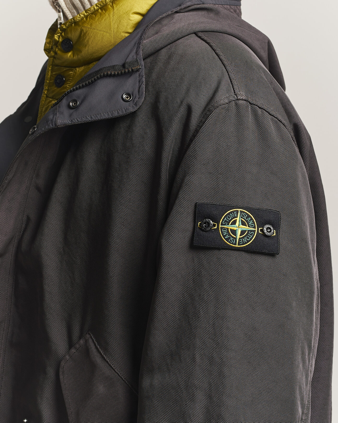 Uomini | Giacche | Stone Island | Dense Oxford Nylon TC Fishtail Parka Lead Grey