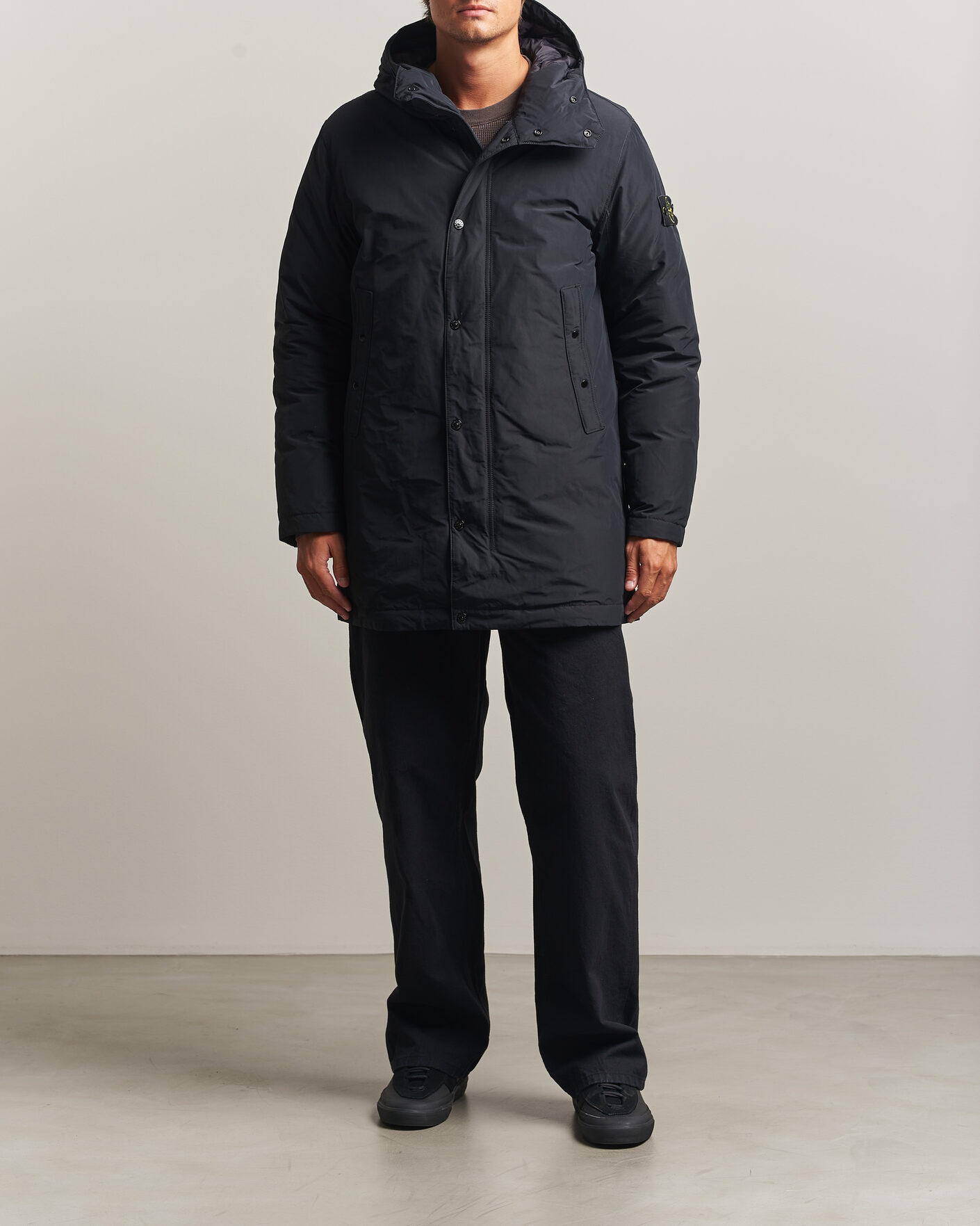 Uomini | Giacche | Stone Island | Micro Twill Padded Parka Black