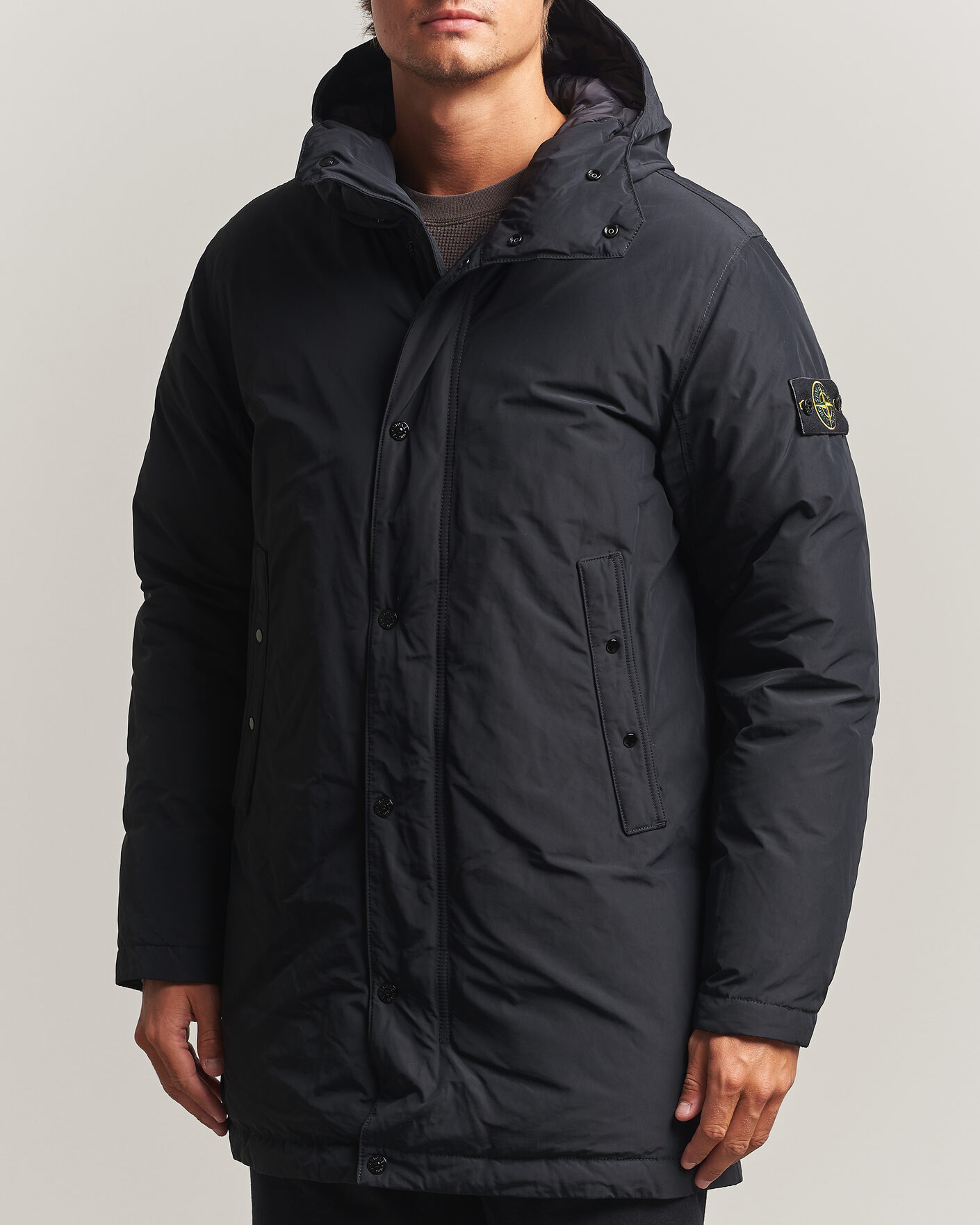 Uomini | Giacche | Stone Island | Micro Twill Padded Parka Black