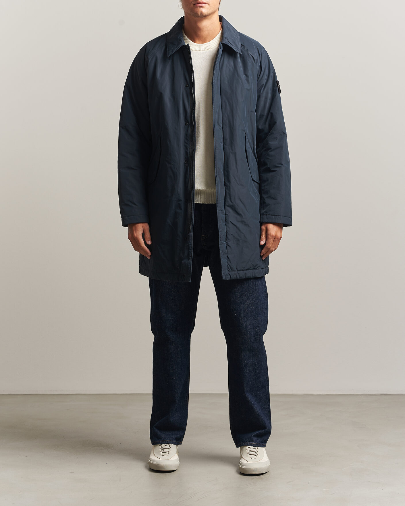 Uomini | Giacche | Stone Island | Micro Reps Padded Coat Navy Blue