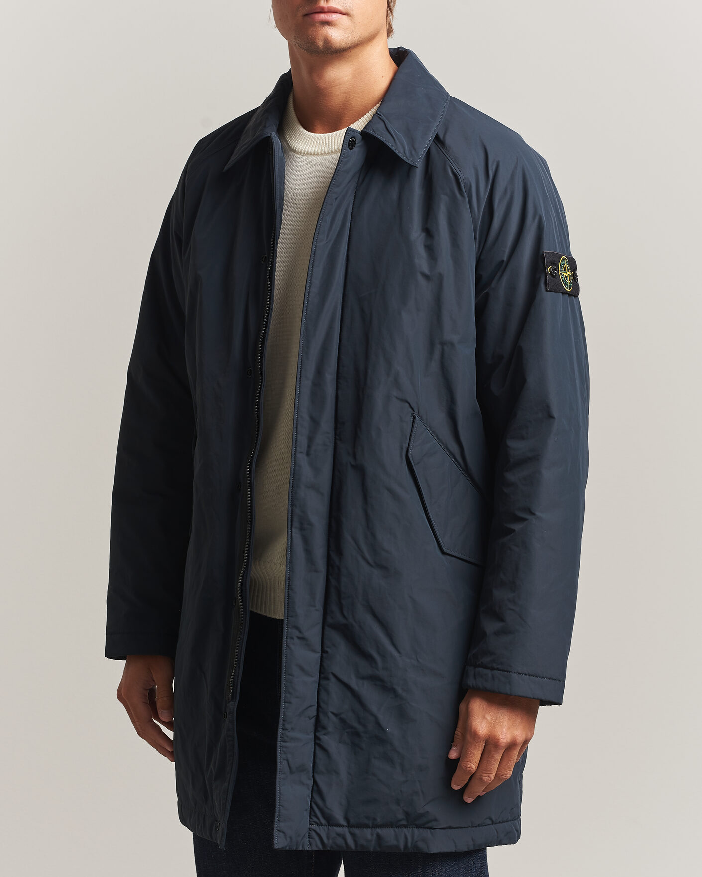 Uomini | Giacche | Stone Island | Micro Reps Padded Coat Navy Blue