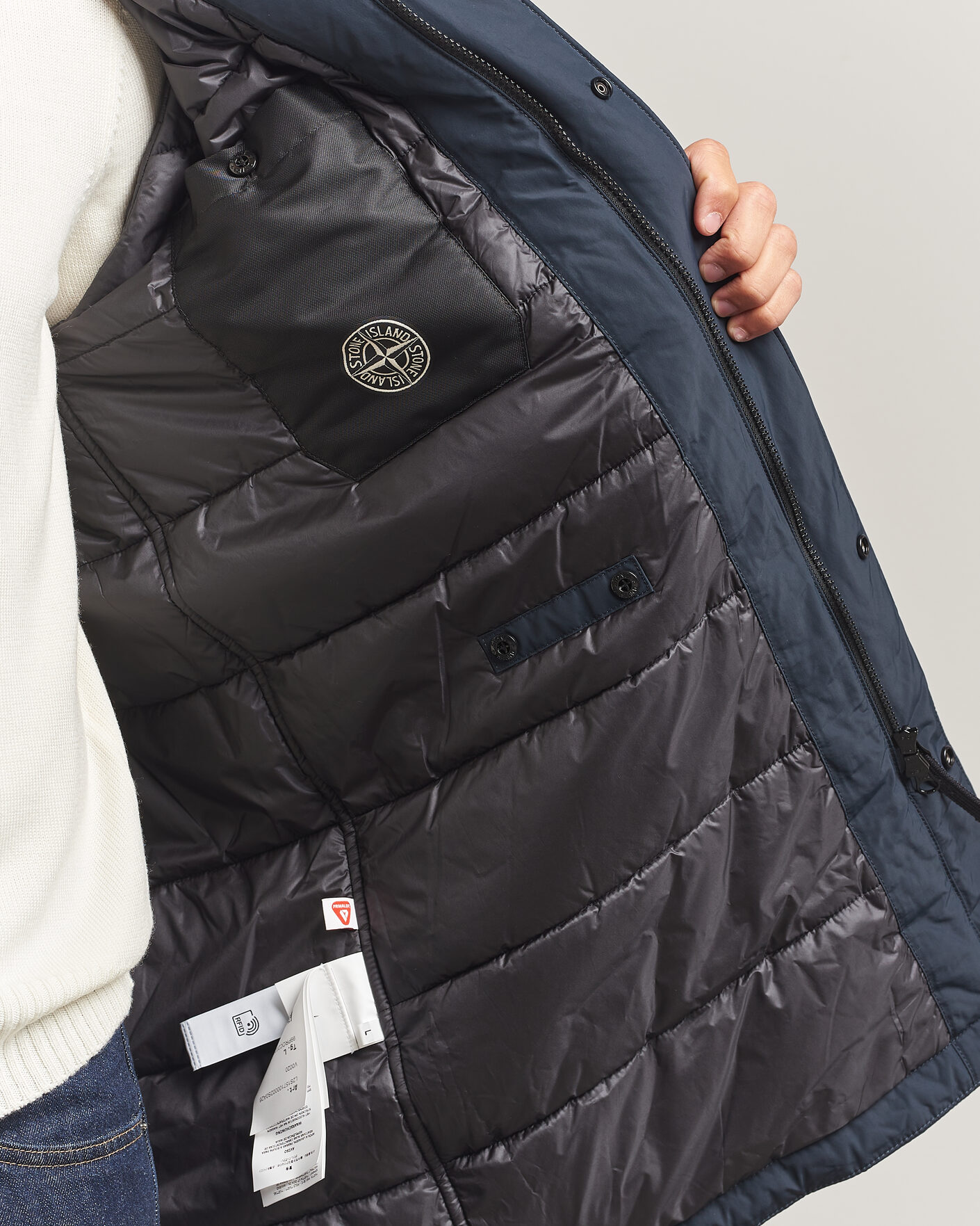 Uomini | Giacche | Stone Island | Micro Reps Padded Coat Navy Blue