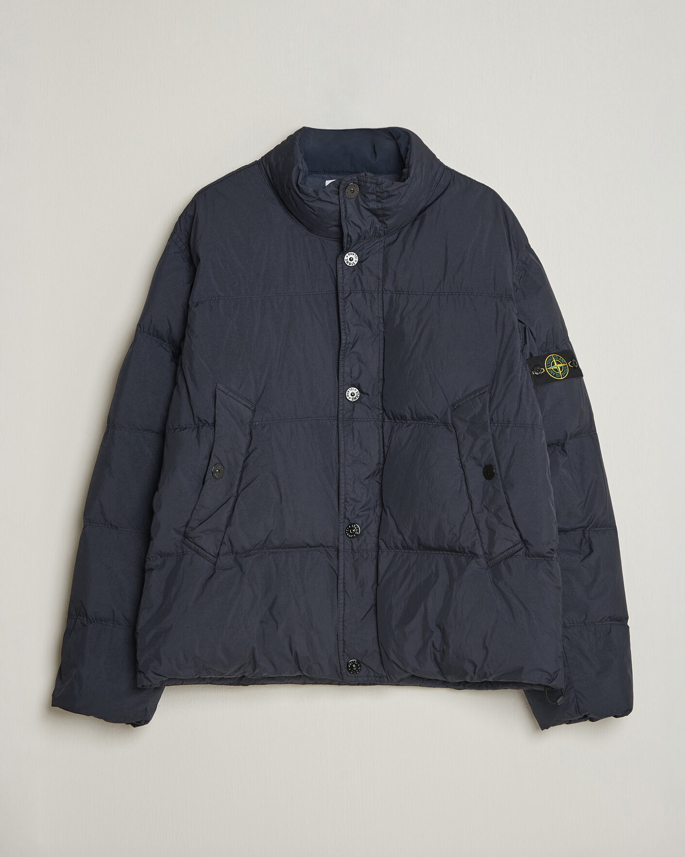 Uomini | Giacche | Stone Island | Crinkle Reps Padded Down Jacket Navy Blue