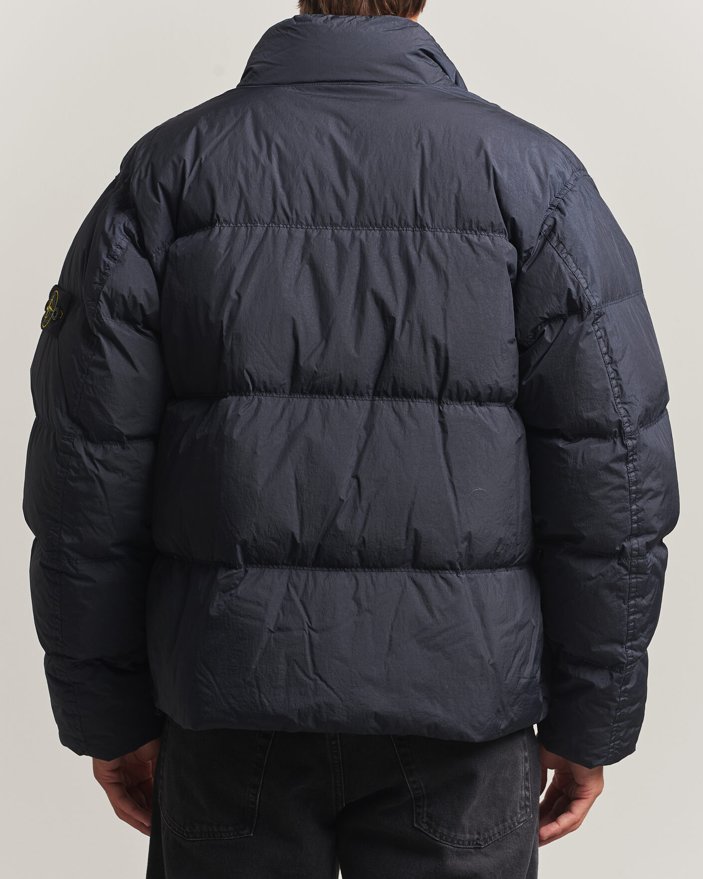 Uomini | Giacche | Stone Island | Crinkle Reps Padded Down Jacket Navy Blue