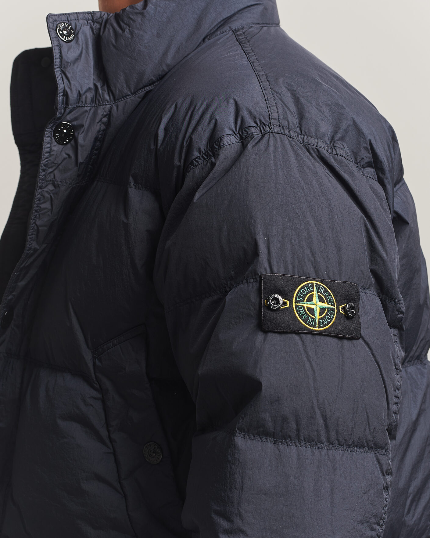 Uomini | Giacche | Stone Island | Crinkle Reps Padded Down Jacket Navy Blue