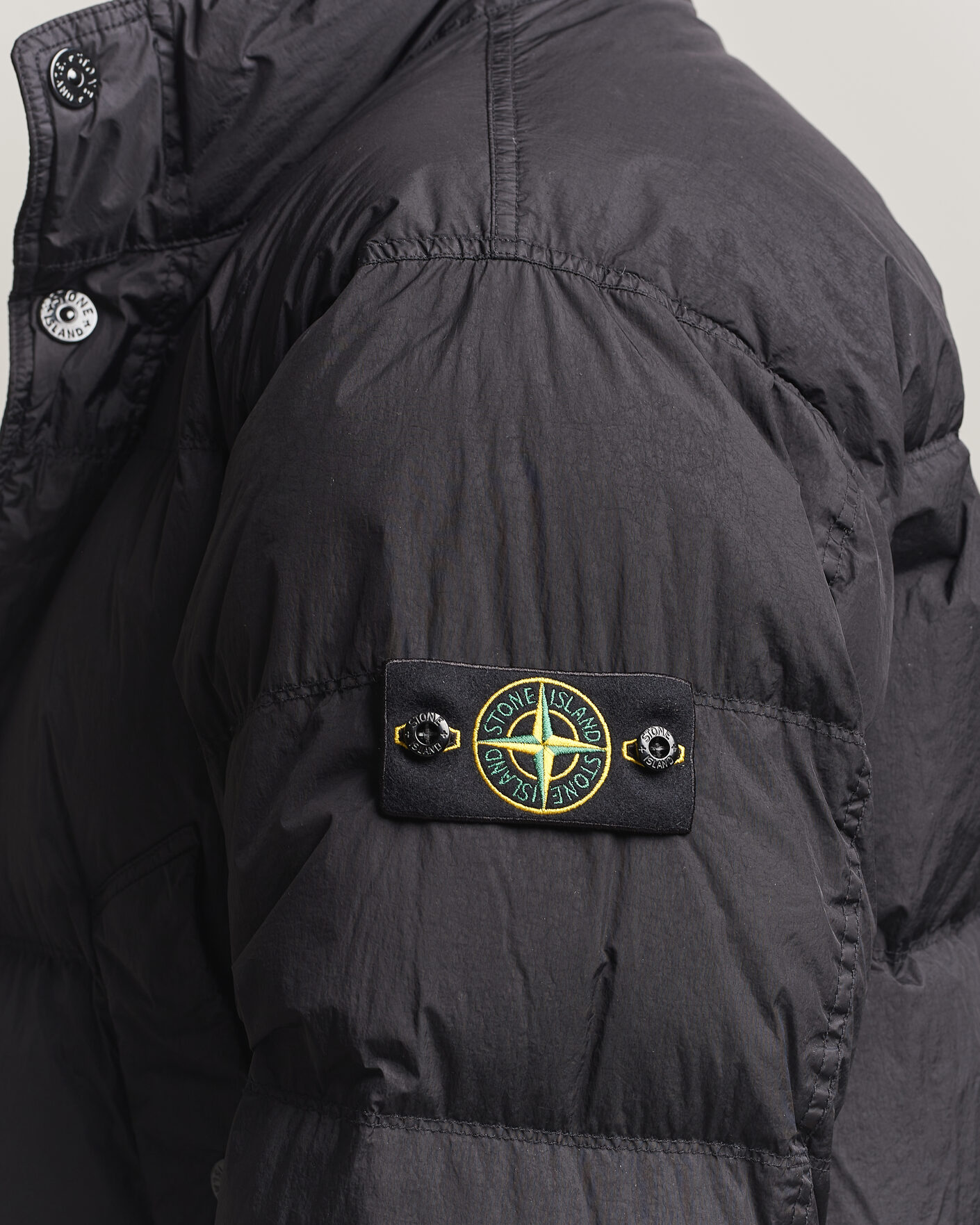 Uomini | Giacche | Stone Island | Crinkle Reps Padded Down Jacket Black