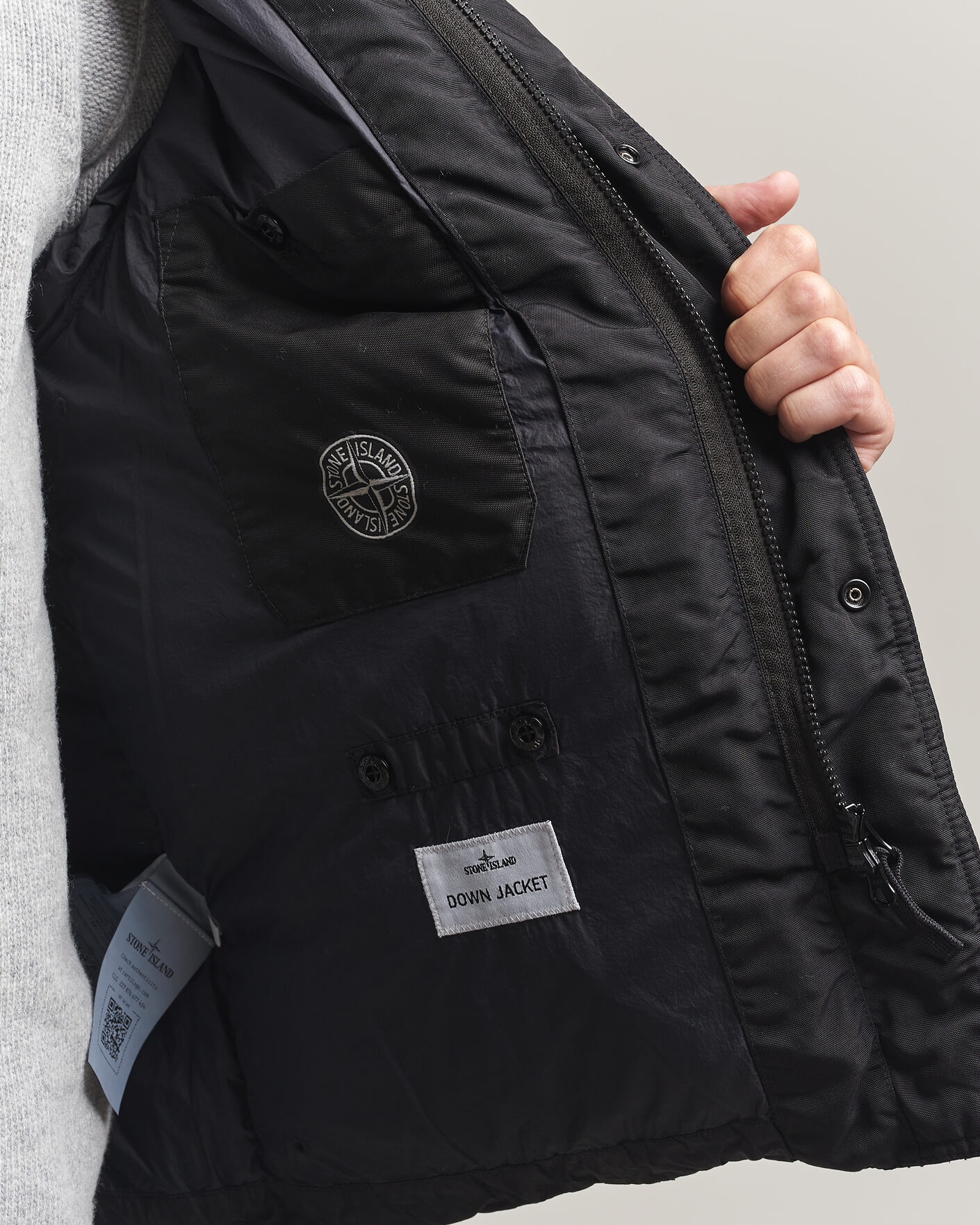 Uomini | Giacche | Stone Island | Crinkle Reps Padded Down Jacket Black