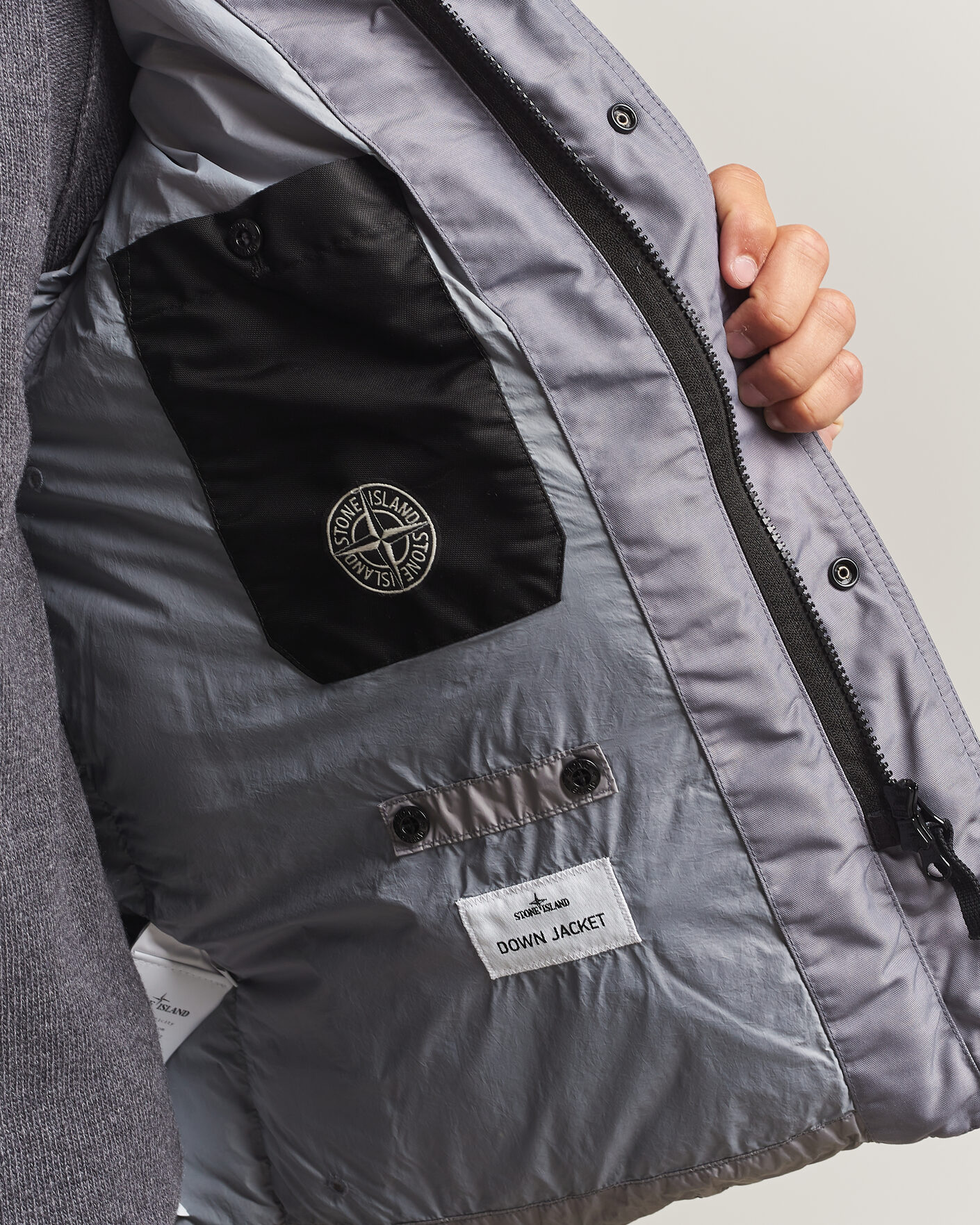 Uomini | Giacche | Stone Island | Crinkle Reps Padded Down Jacket Grey