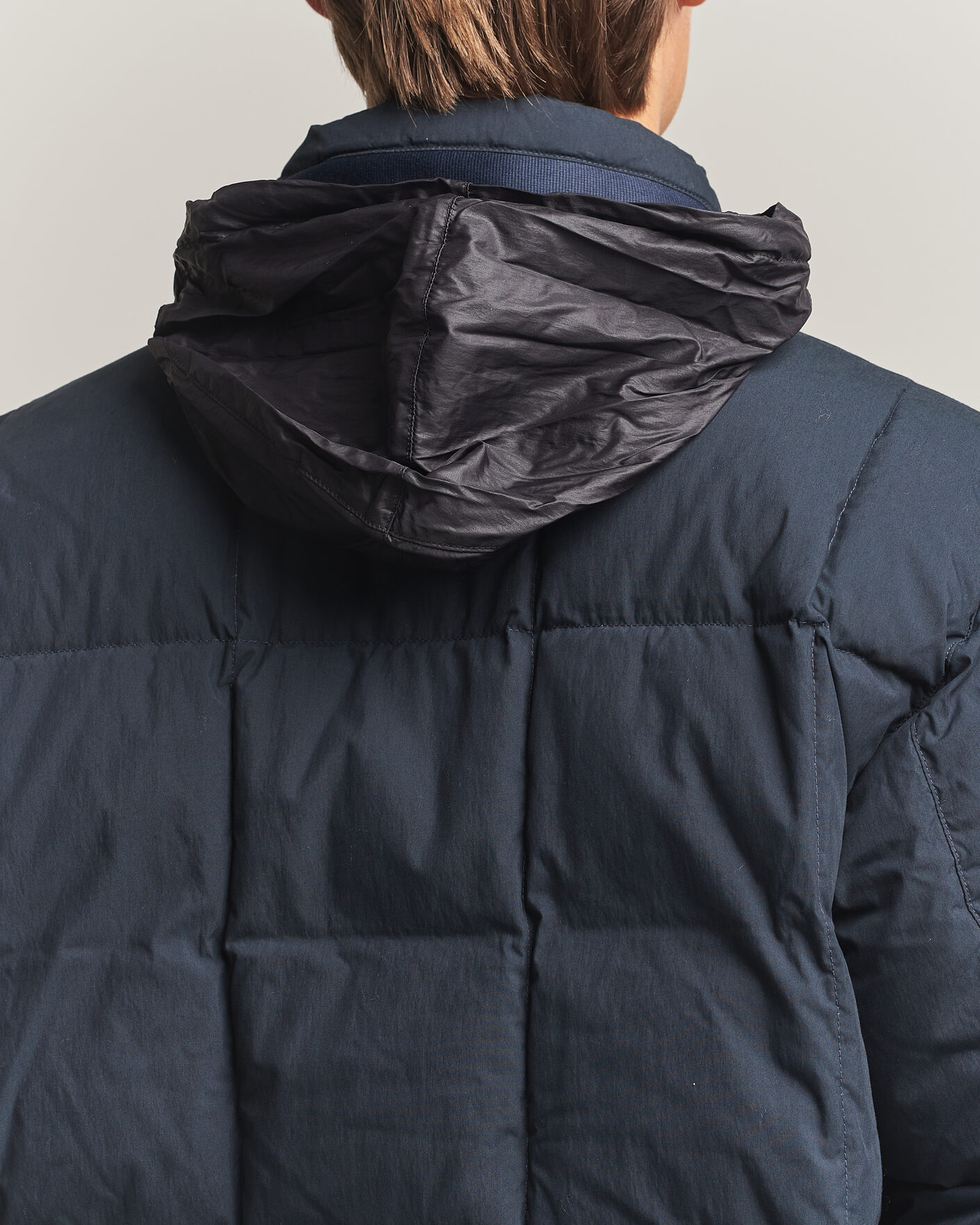 Uomini | Giacche | Stone Island | Cotton/Nylon Padded Down Jacket Navy Blue
