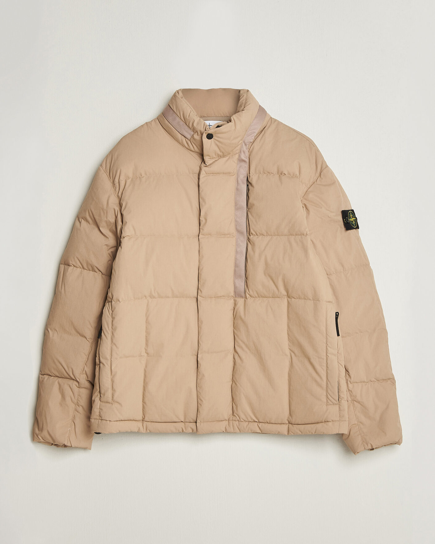 Uomini | Giacche | Stone Island | Cotton/Nylon Padded Down Jacket Biscuit