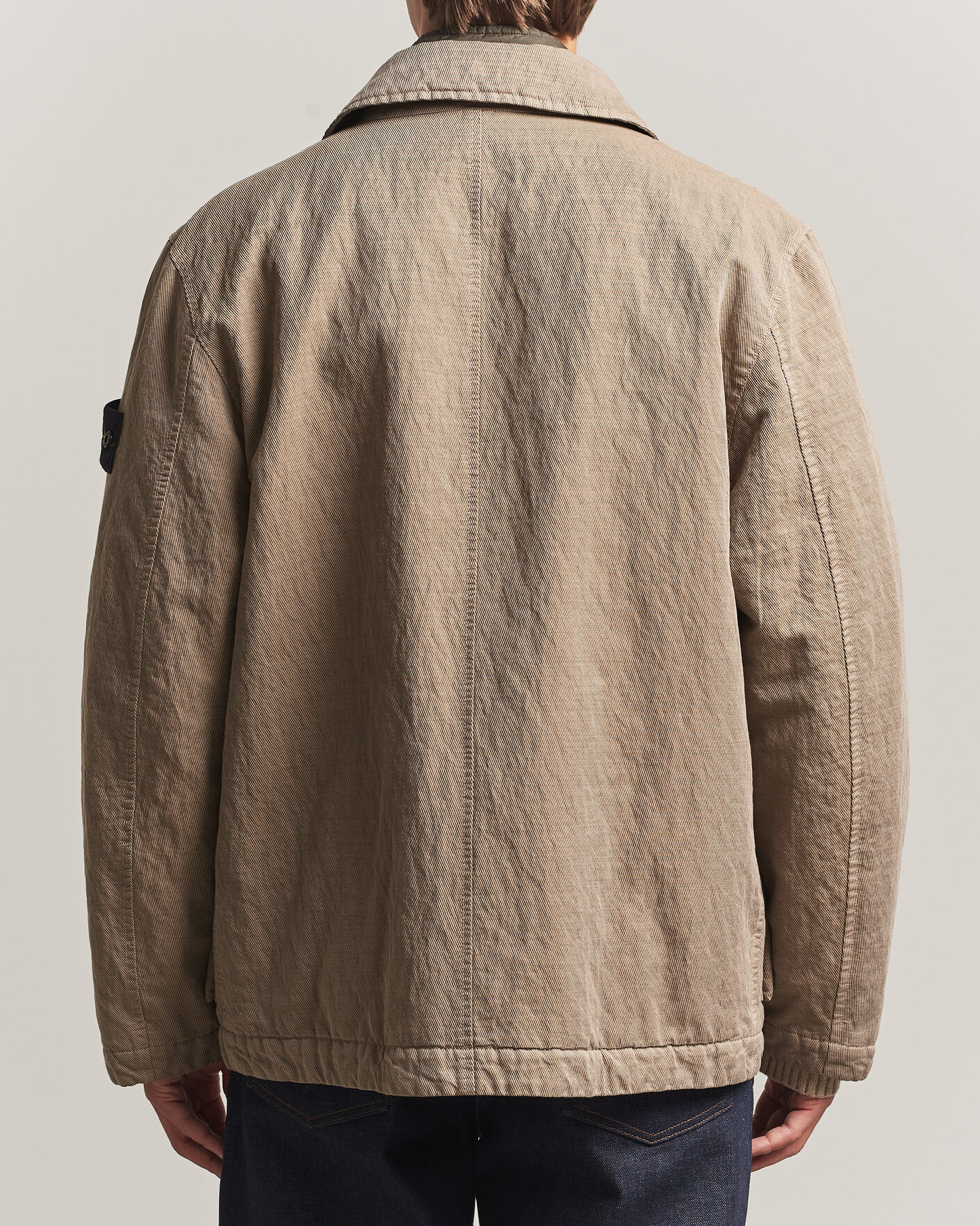 Uomini | Giacche | Stone Island | Diagonal Cotton/Wool Field Jacket Biscuit