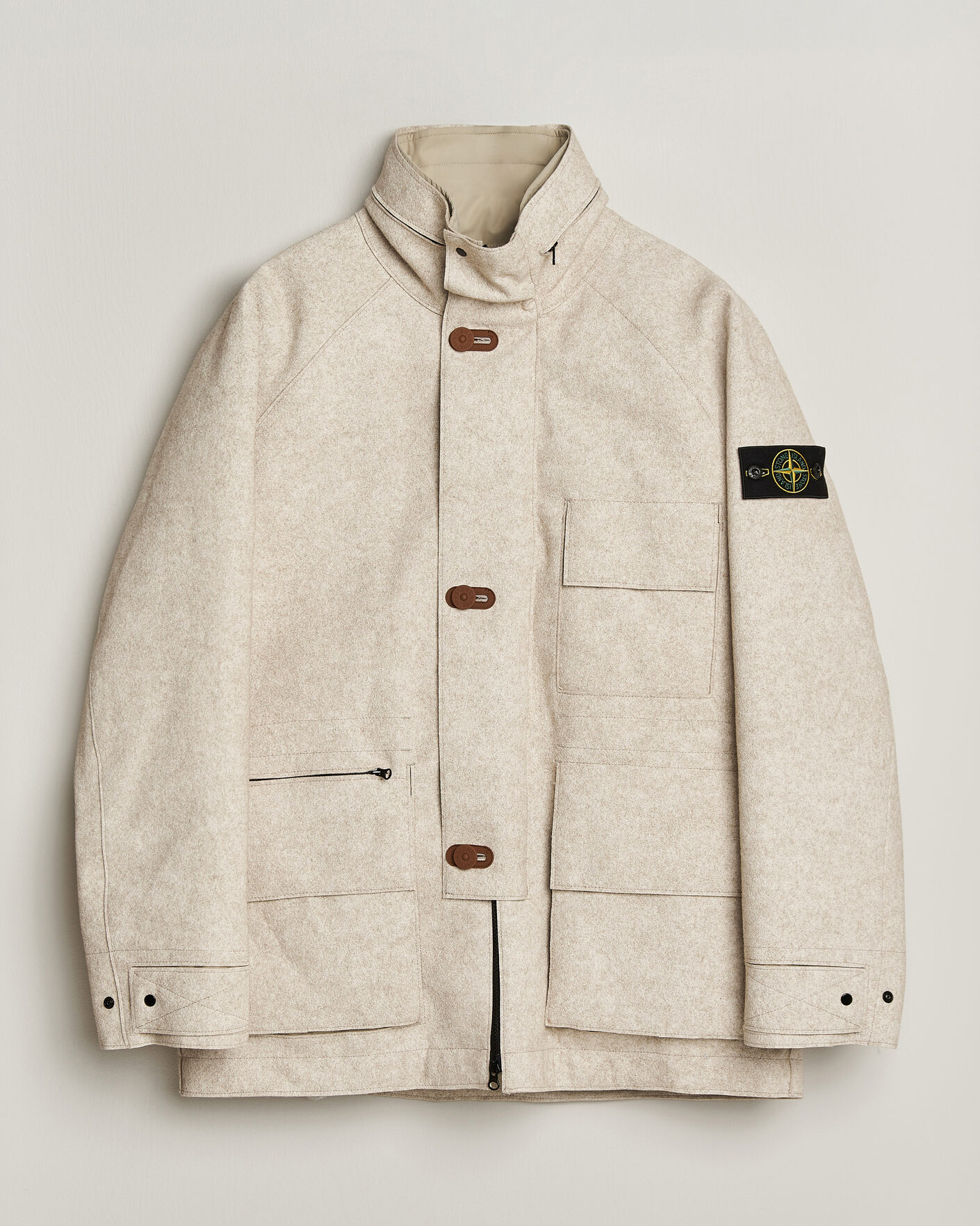 Uomini | Giacche | Stone Island | Panno Coagulato Coat Biscuit
