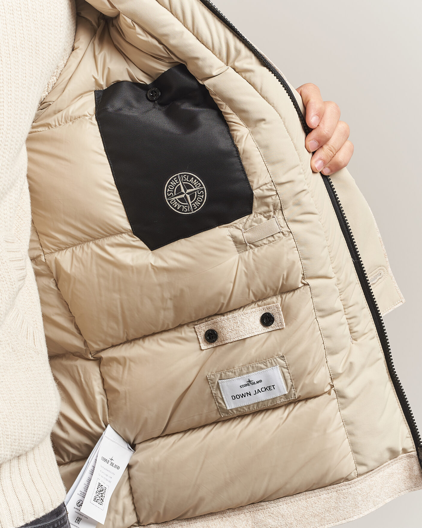 Uomini | Giacche | Stone Island | Panno Coagulato Coat Biscuit