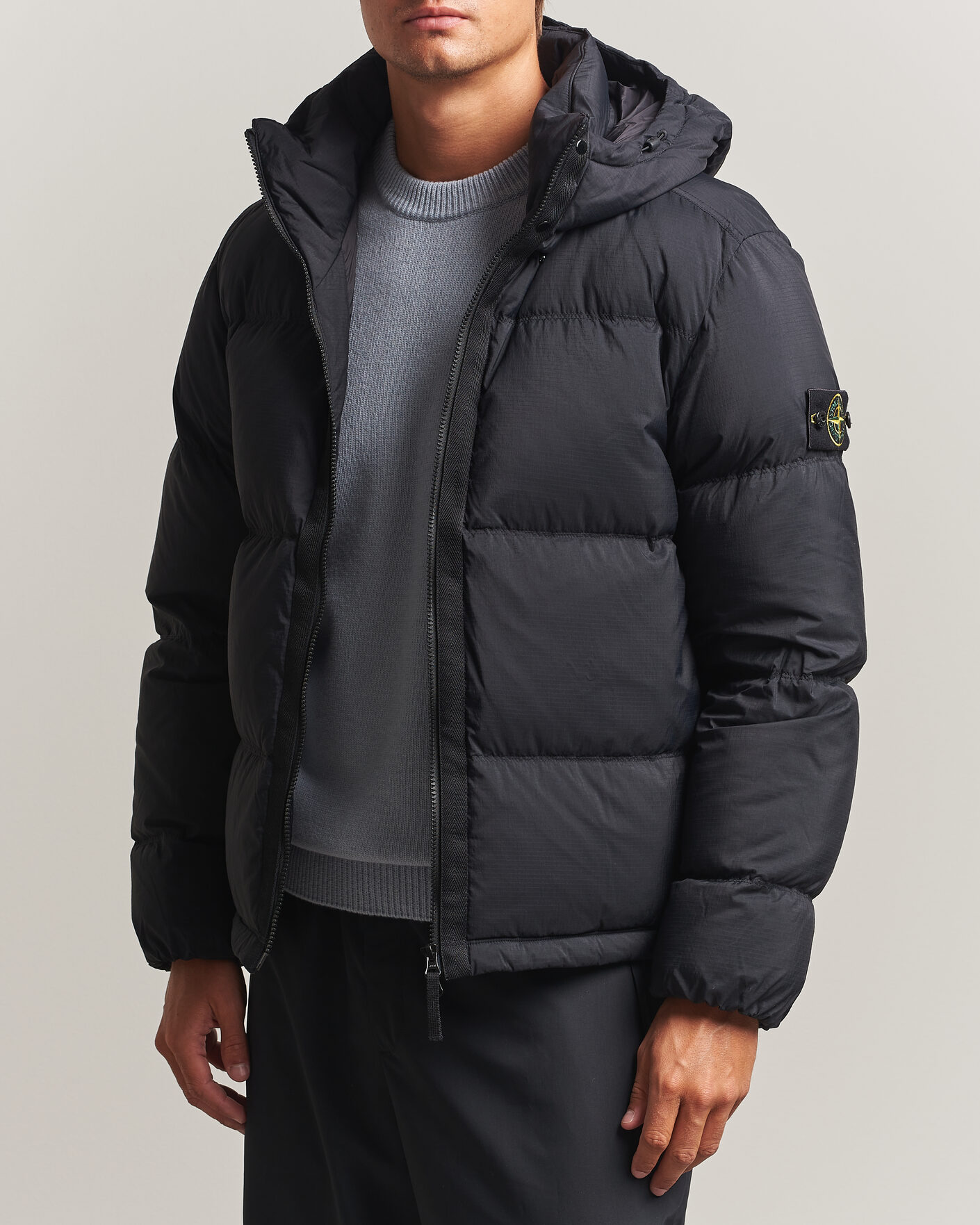 Uomini | Giacche | Stone Island | Matt Ripstop Cordura Down Jacket Black
