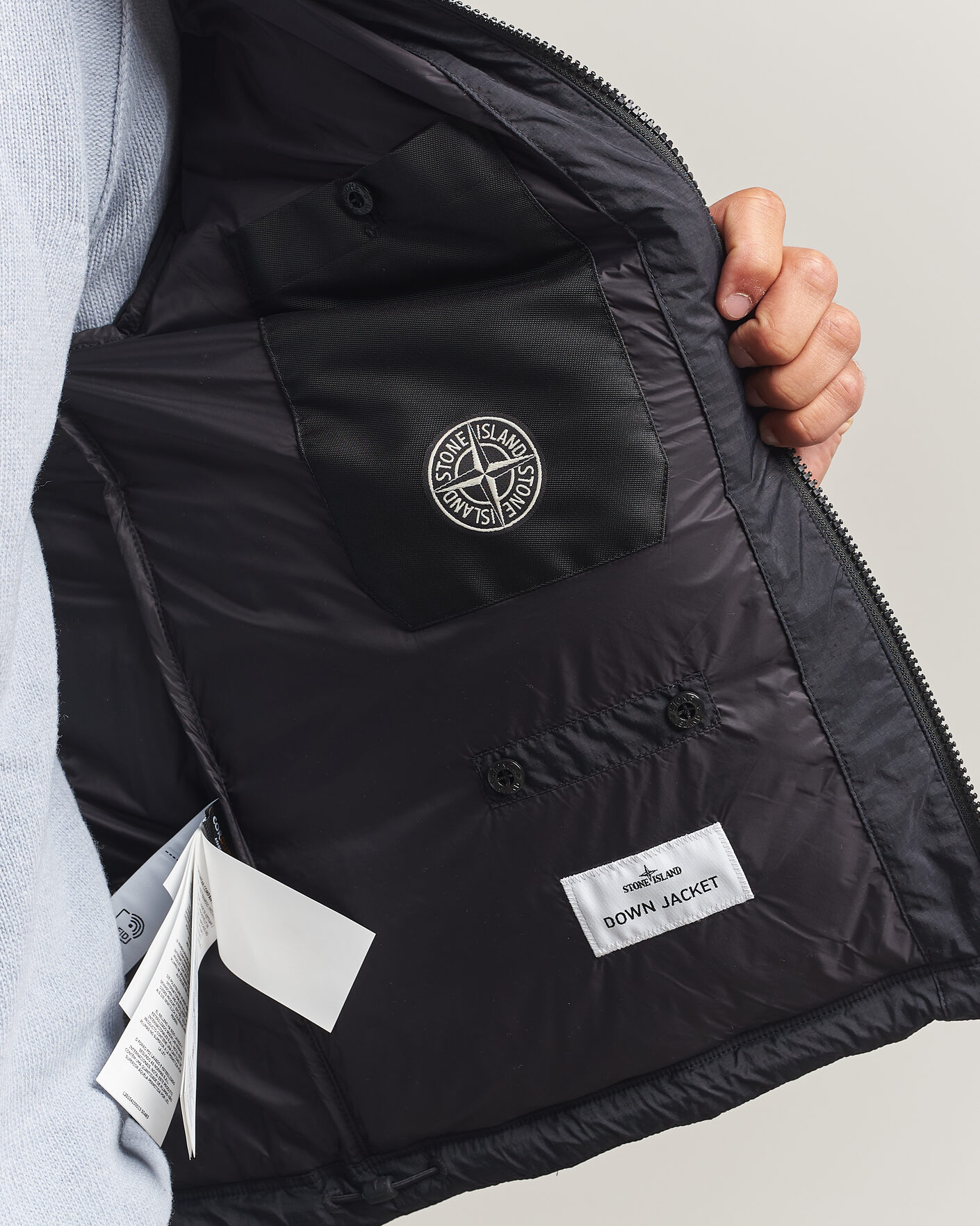 Uomini | Giacche | Stone Island | Matt Ripstop Cordura Down Jacket Black