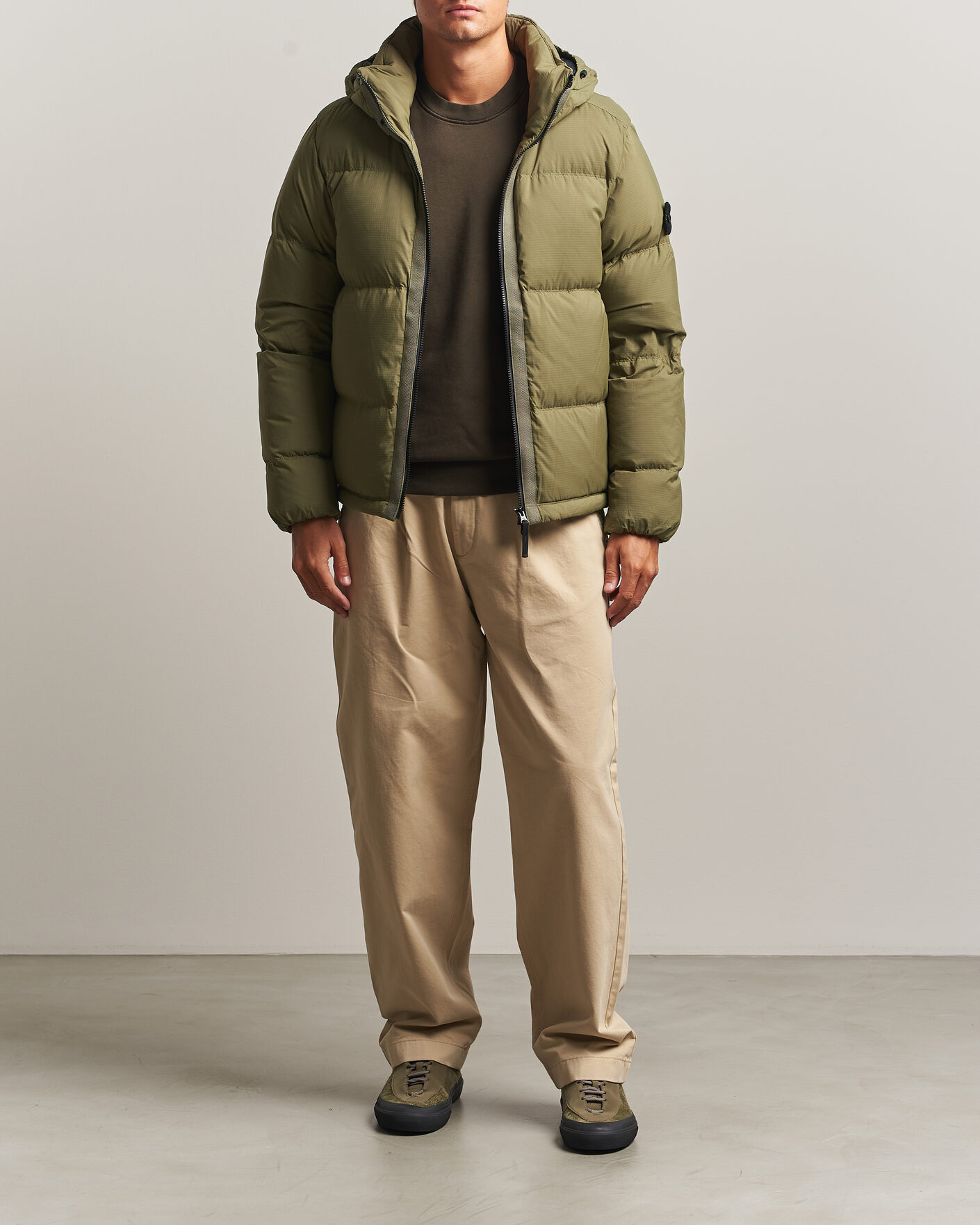 Uomini | Giacche | Stone Island | Matt Ripstop Cordura Down Jacket Green