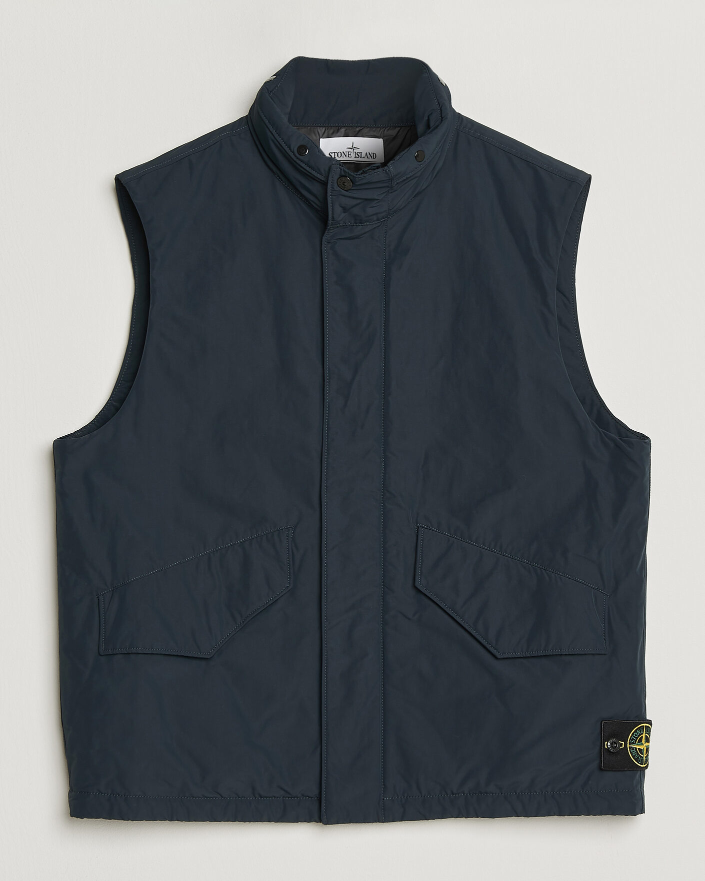 Uomini | Gilet | Stone Island | Micro Twill Padded Vest Navy Blue