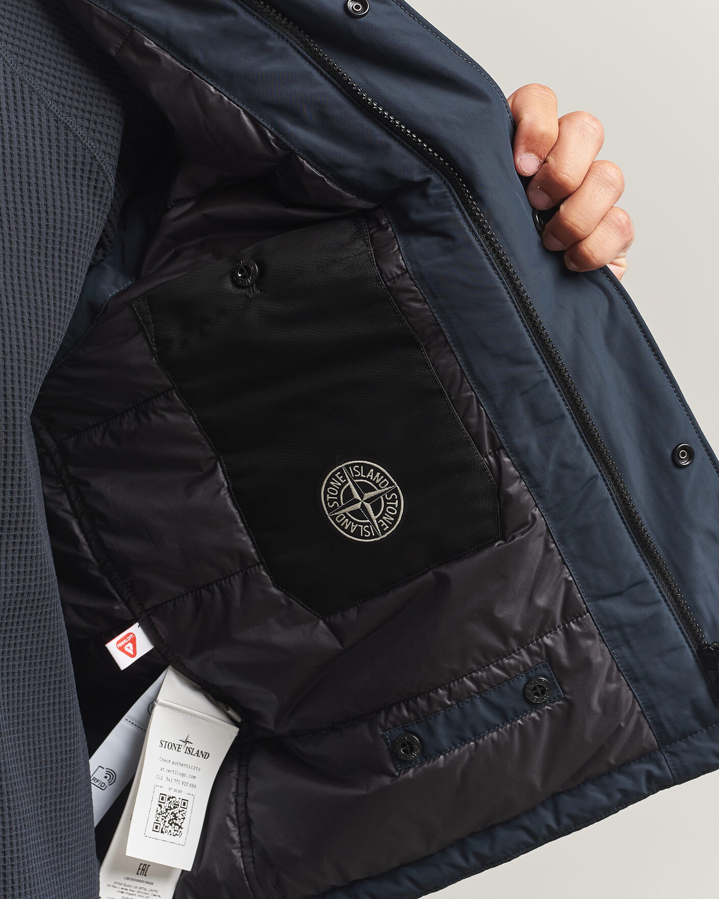 Uomini | Gilet | Stone Island | Micro Twill Padded Vest Navy Blue