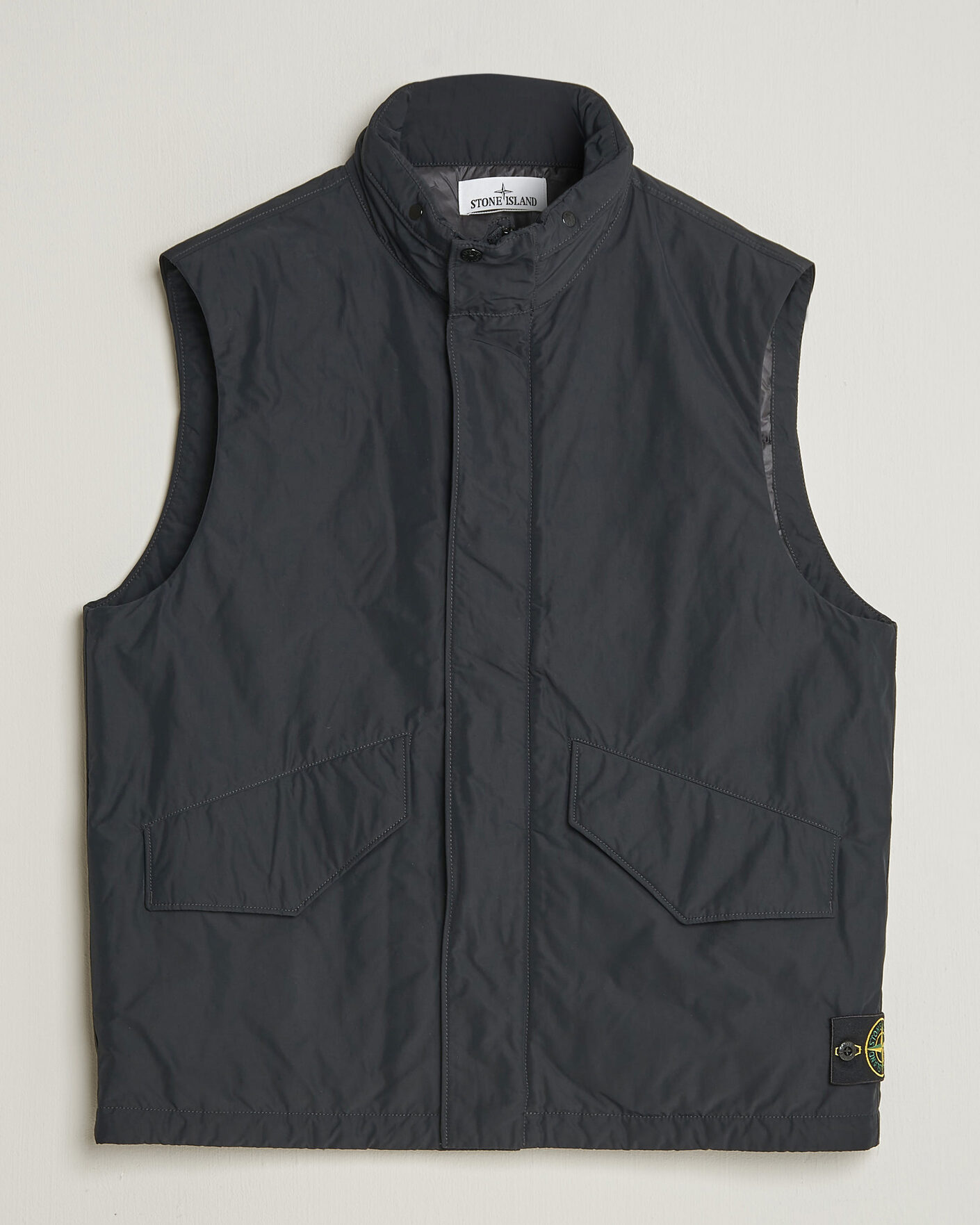 Uomini | Gilet | Stone Island | Micro Twill Padded Vest Black