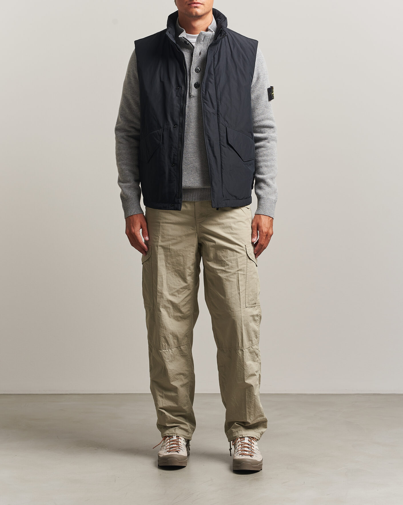 Uomini | Gilet | Stone Island | Micro Twill Padded Vest Black