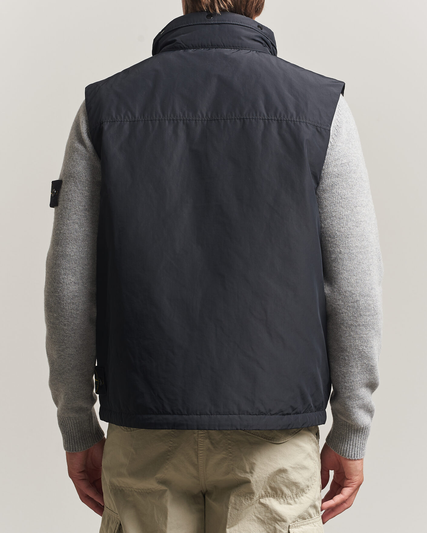Uomini | Gilet | Stone Island | Micro Twill Padded Vest Black