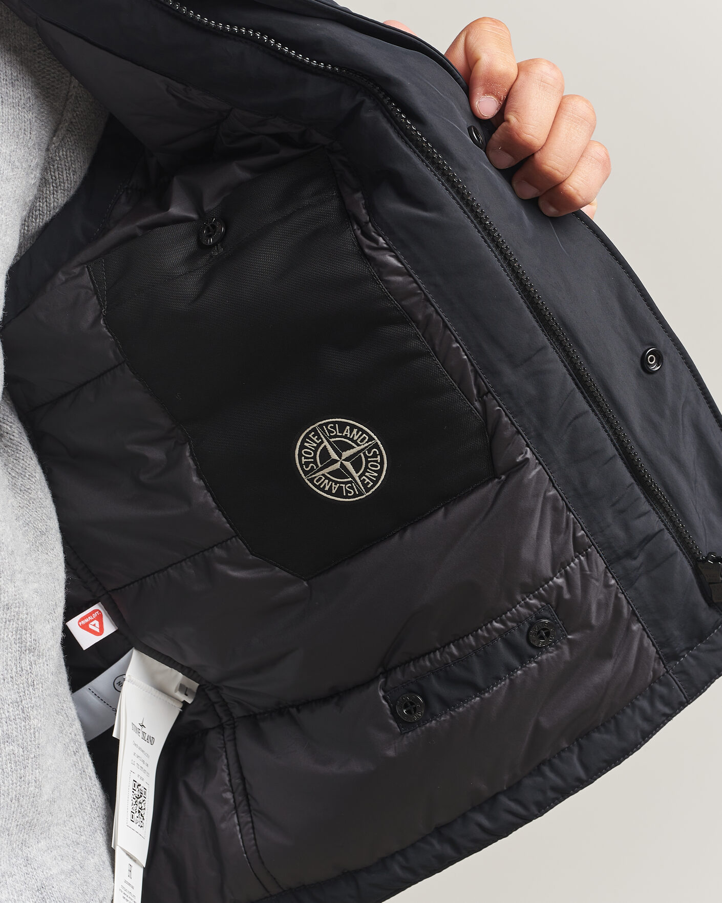 Uomini | Gilet | Stone Island | Micro Twill Padded Vest Black