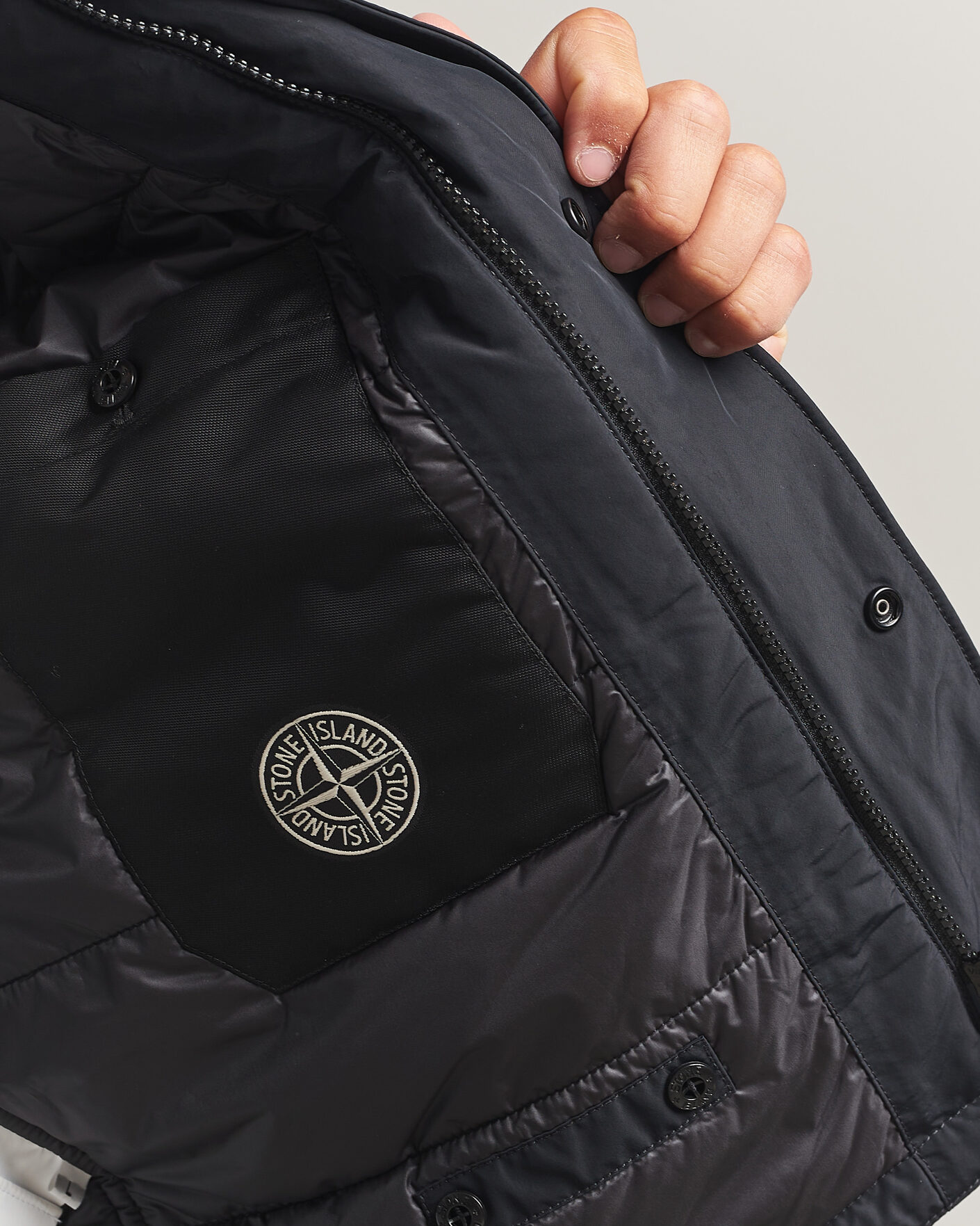 Uomini | Gilet | Stone Island | Micro Twill Padded Vest Black