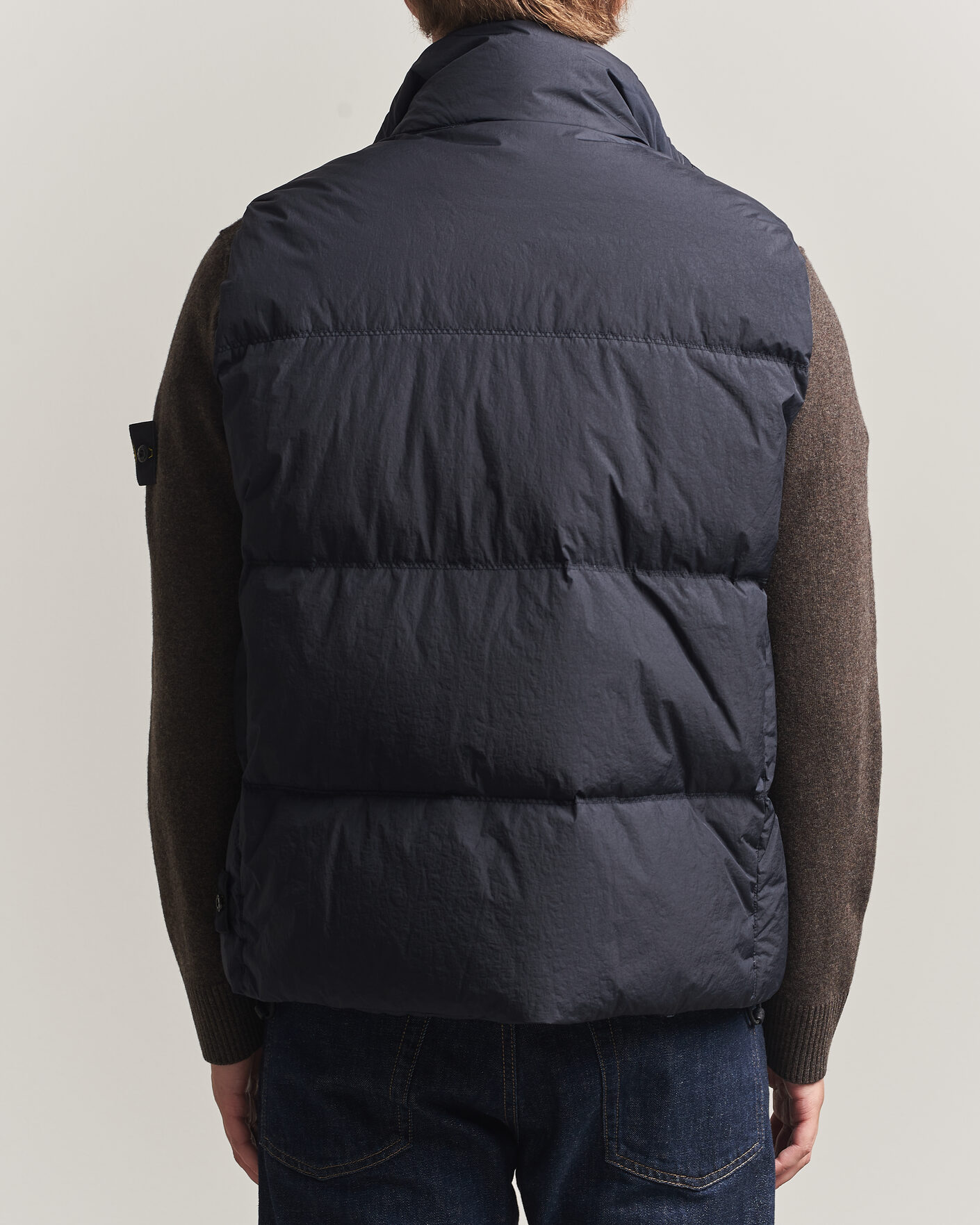 Uomini | Gilet | Stone Island | Crinkle Reps Down Vest Navy Blue