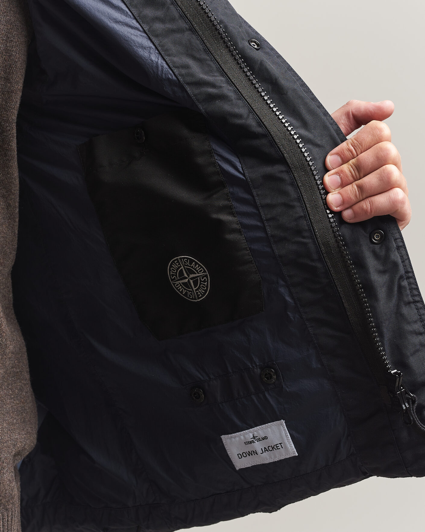 Uomini | Gilet | Stone Island | Crinkle Reps Down Vest Navy Blue