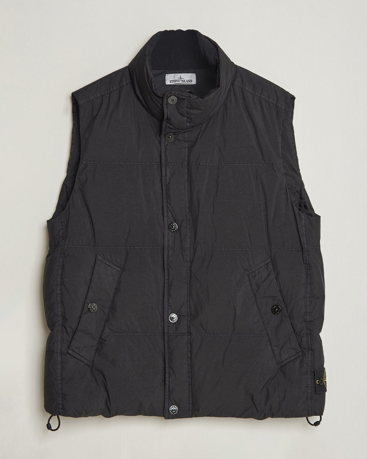 Uomini | Gilet | Stone Island | Crinkle Reps Down Vest Black