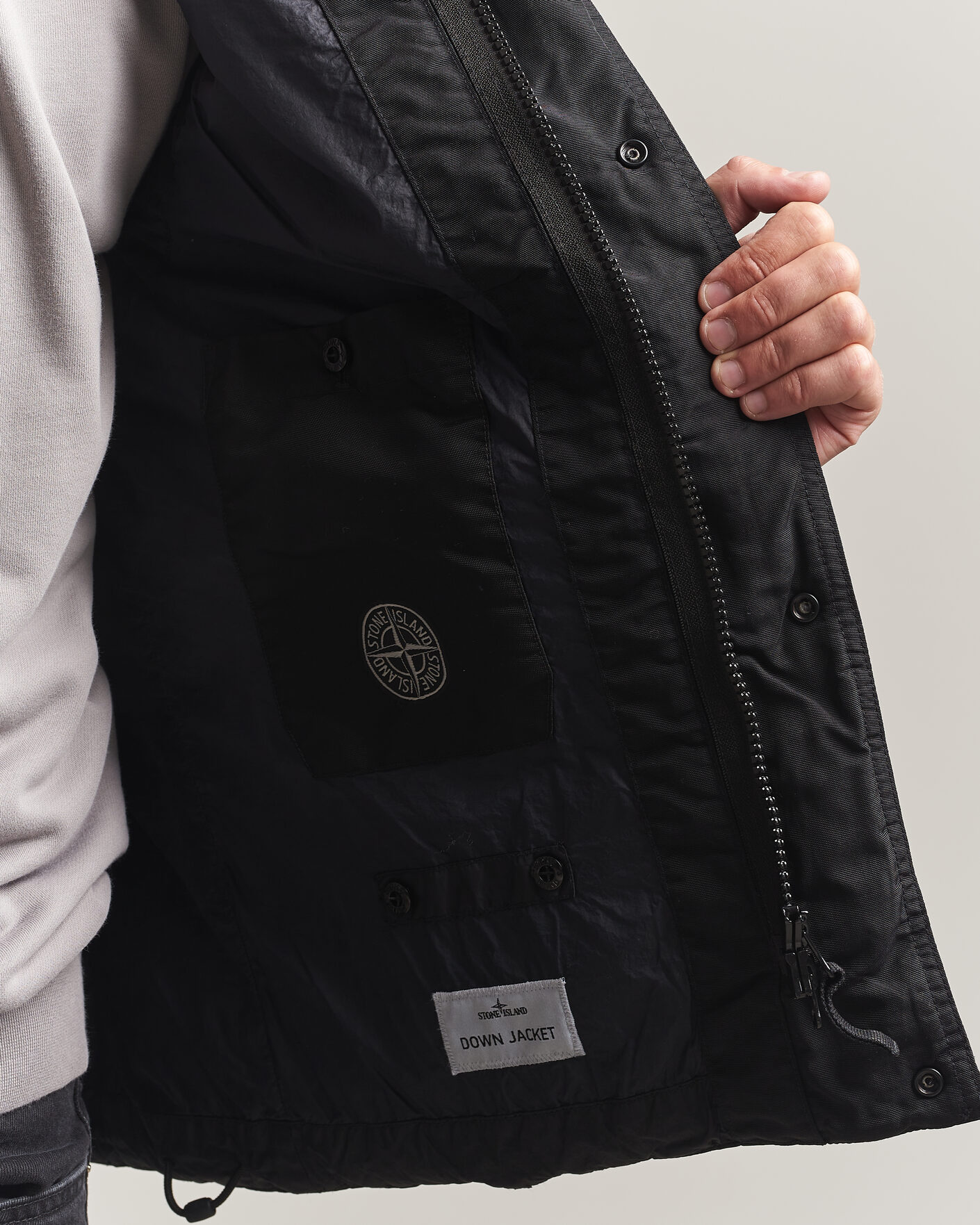 Uomini | Gilet | Stone Island | Crinkle Reps Down Vest Black