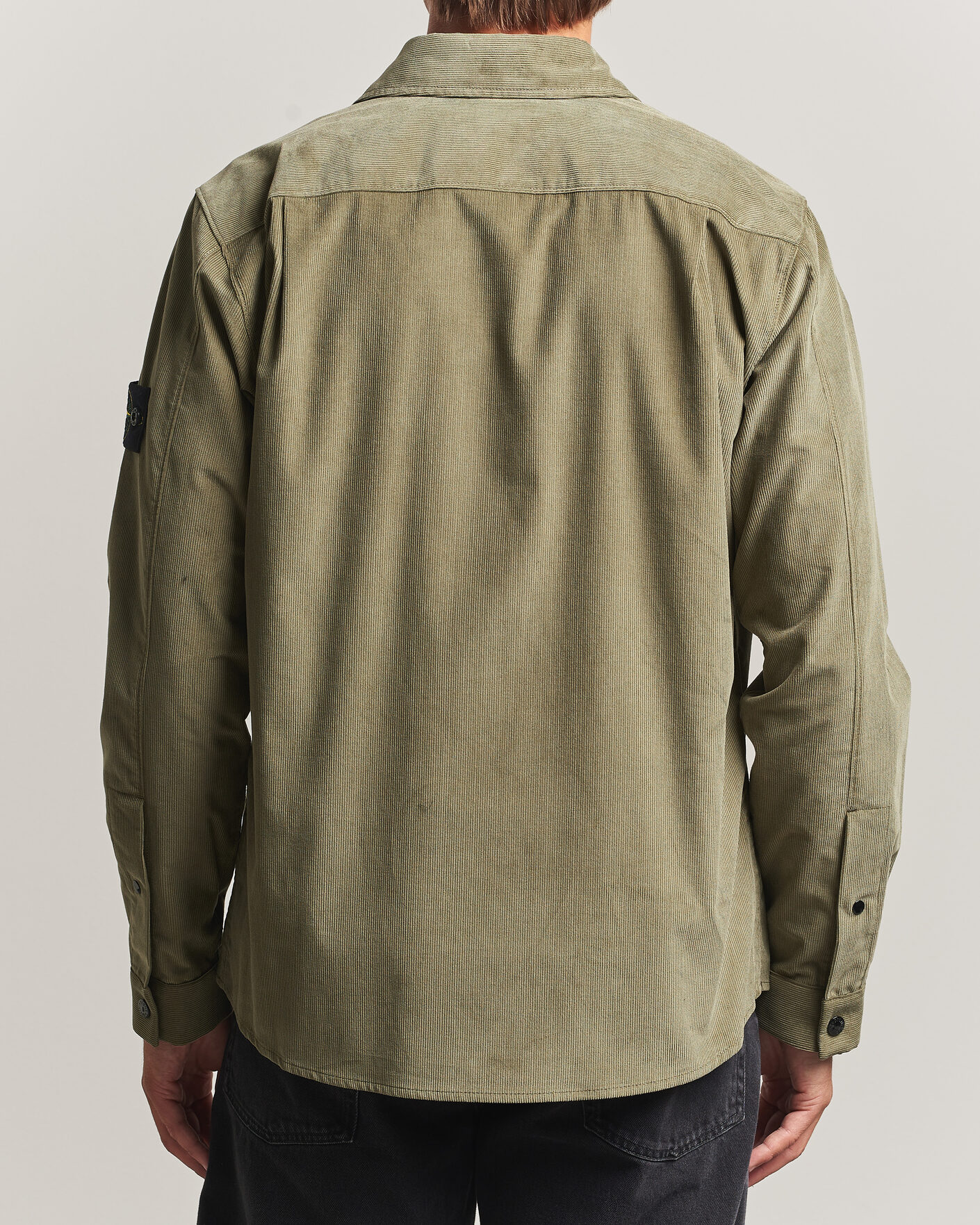 Uomini | Camicie | Stone Island | Micro Cord Overshirt Miltary Green