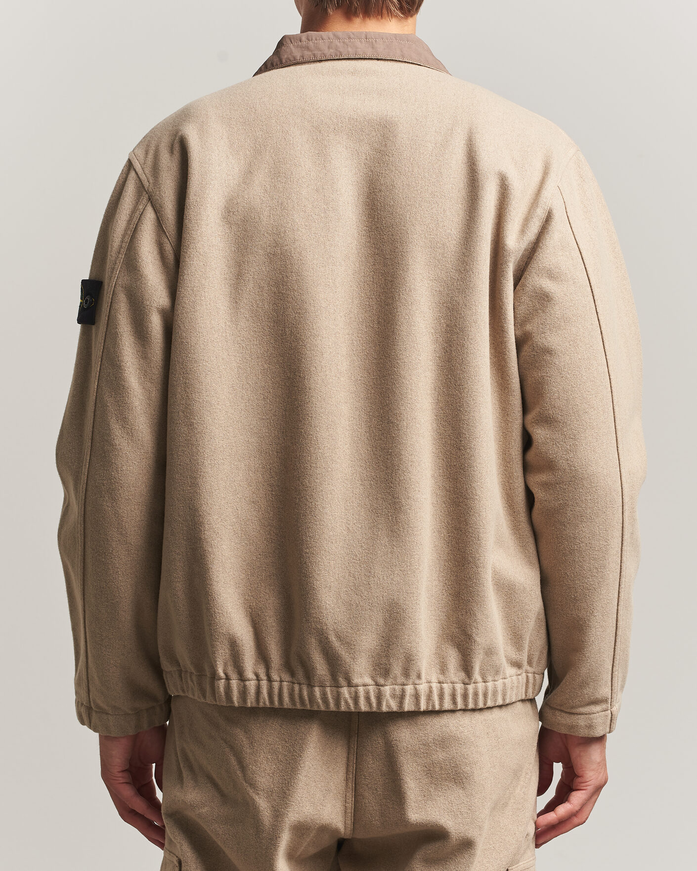 Uomini | Giacche | Stone Island | Wool/Nylon Flannel Jacket Biscuit